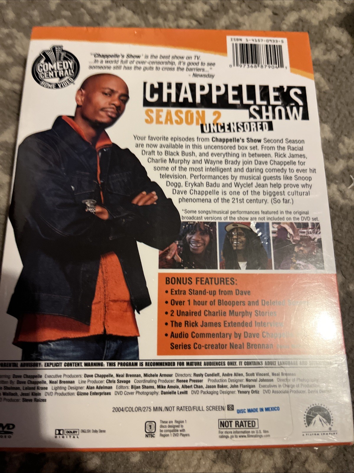 Chappelle’s Show: Season 2 Two Uncensored! (DVD, 2004) New Sealed Unaired Scenes