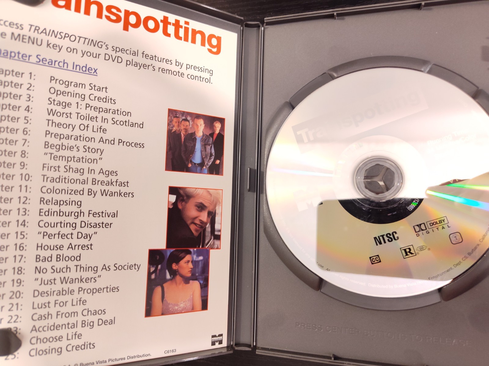 Trainspotting DVD Widescreen R NTSC 94 min Ewan McGregor Boyle Miramax