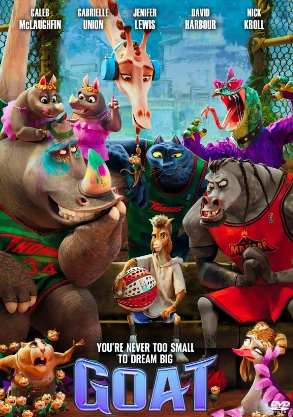 GOAT Movie DVD 2026 Animation Family Comedy Region Free English Subtitles