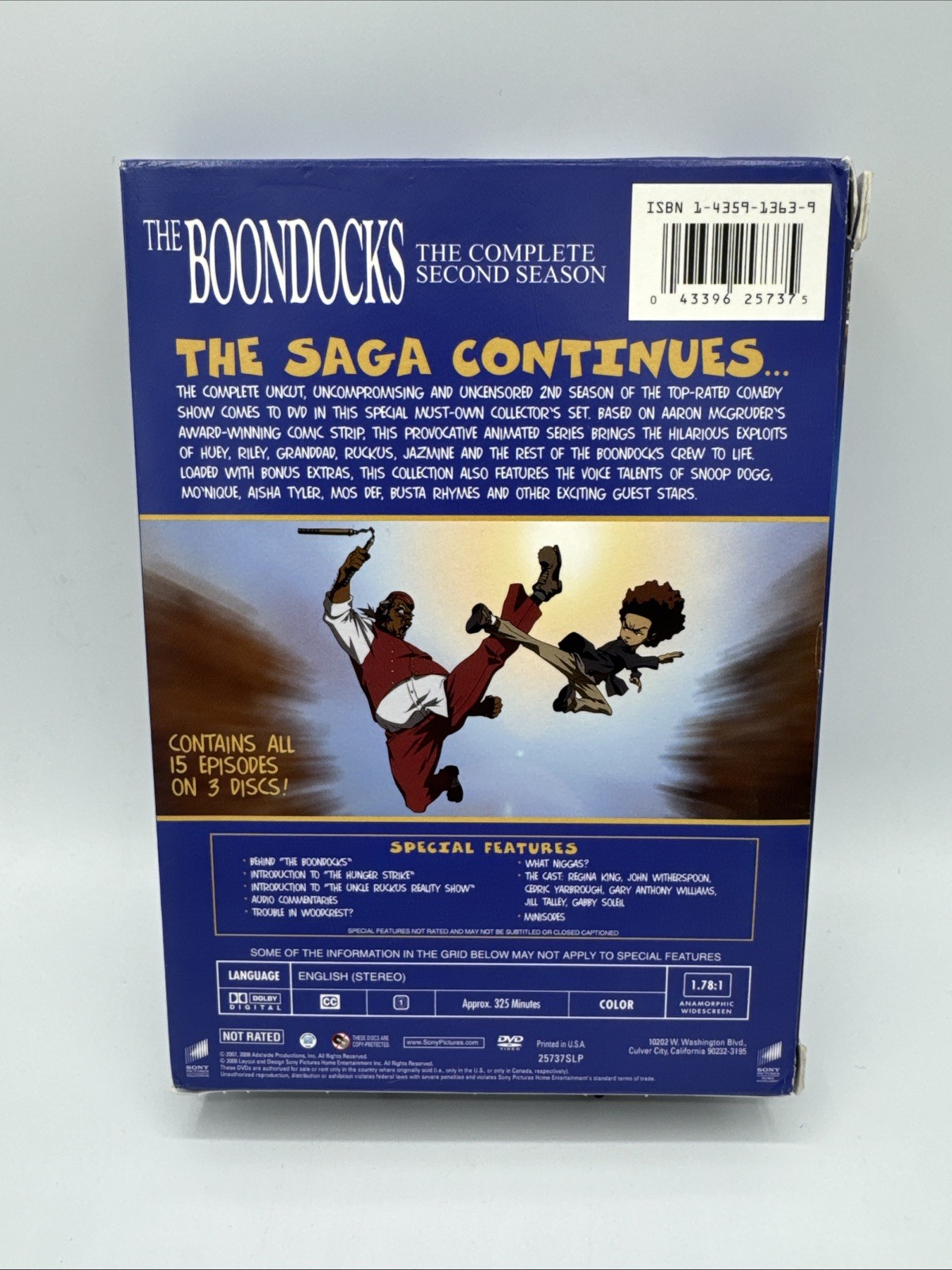 The Boondocks – Complete Second Season (DVD, 2008, 3-Disc Set) Season 2