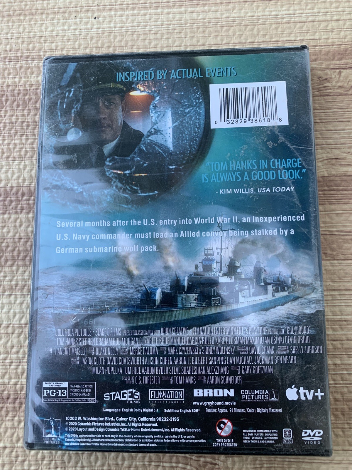 Greyhound movie 2020 Brand new sealed DVD starring Tom Hanks