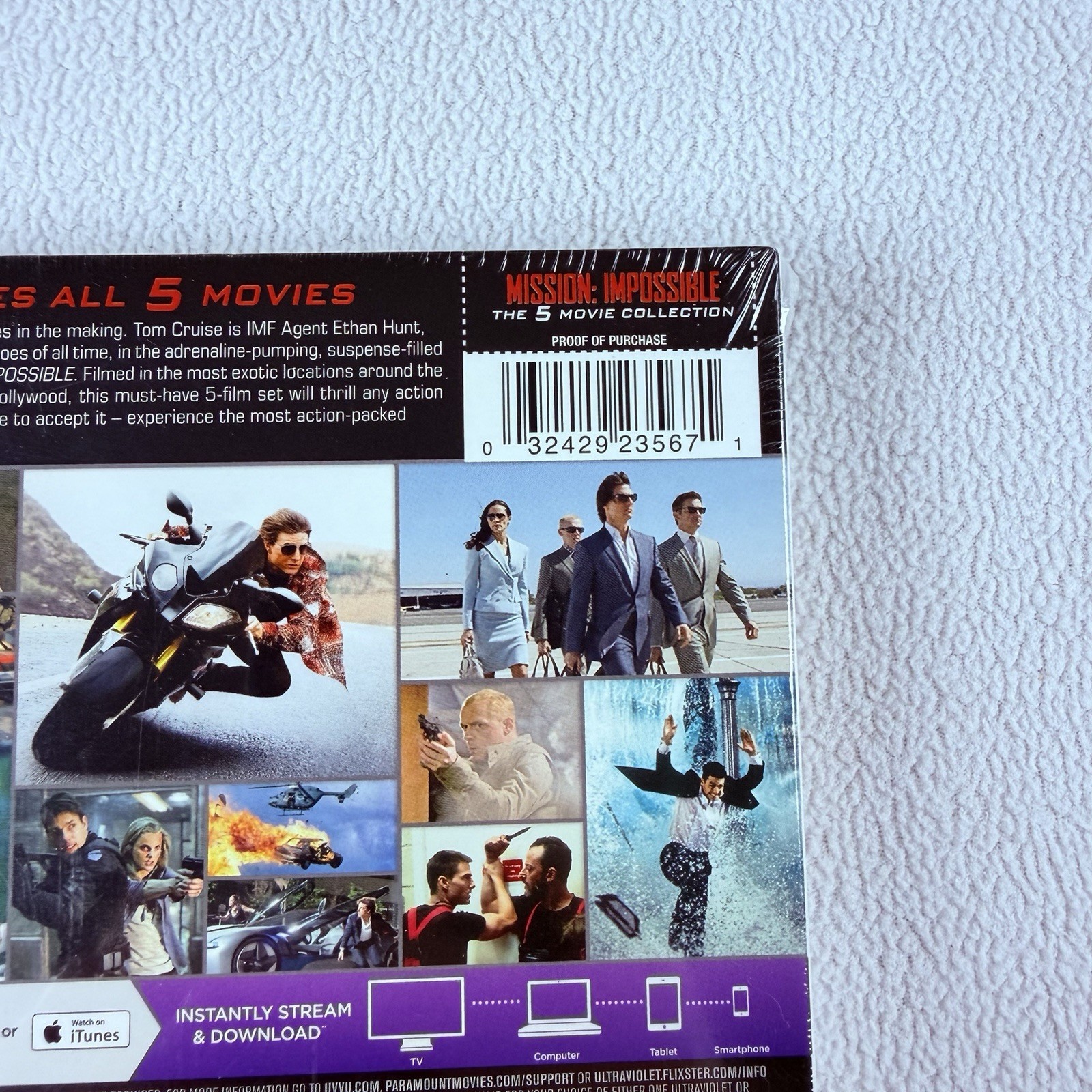 Mission Impossible 5 Movie Collection Blu-ray Tom Cruise Action Set