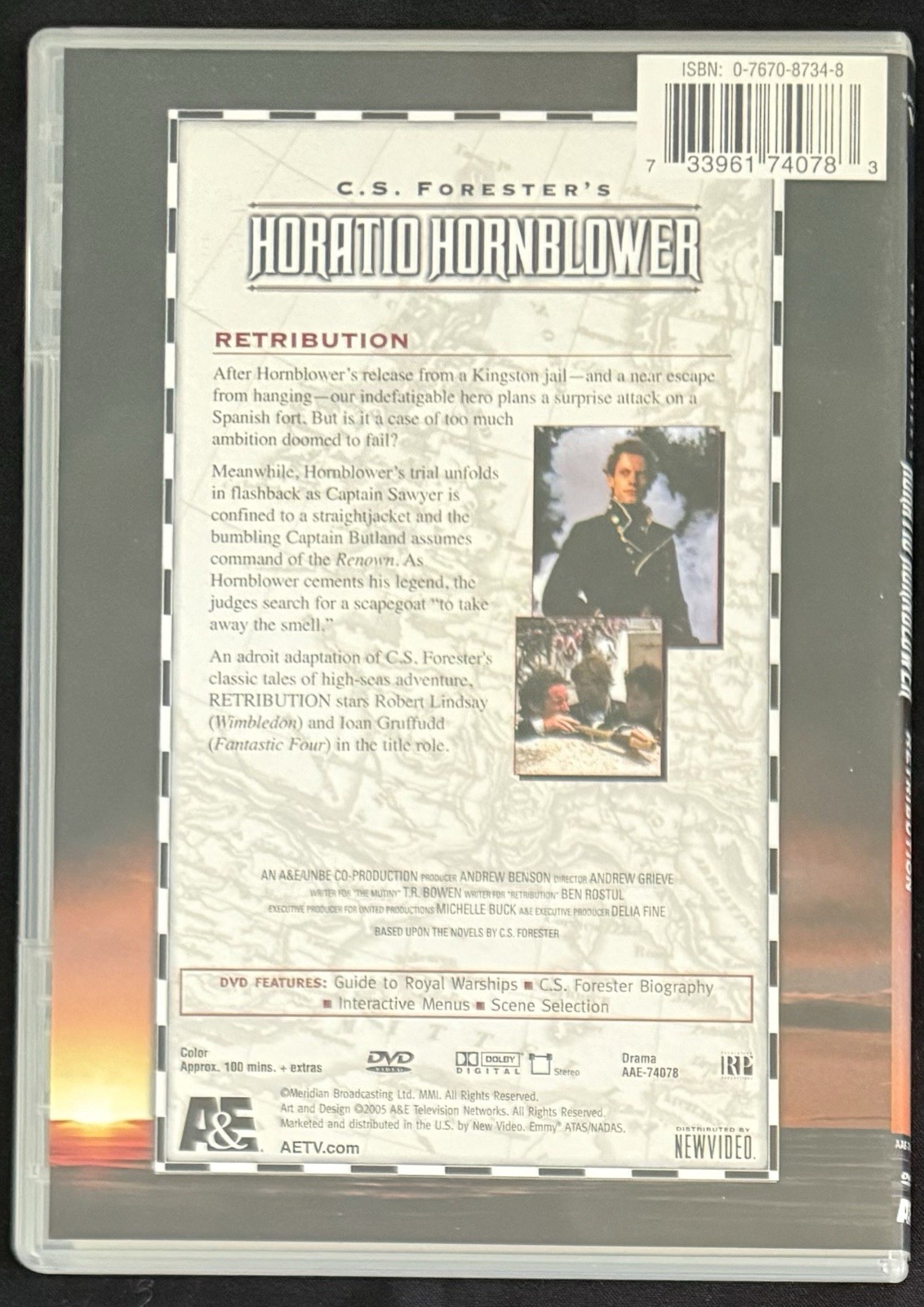 Horatio Hornblower Complete Adventures 2002 DVD, 8-Disc Set Many Bonus Features