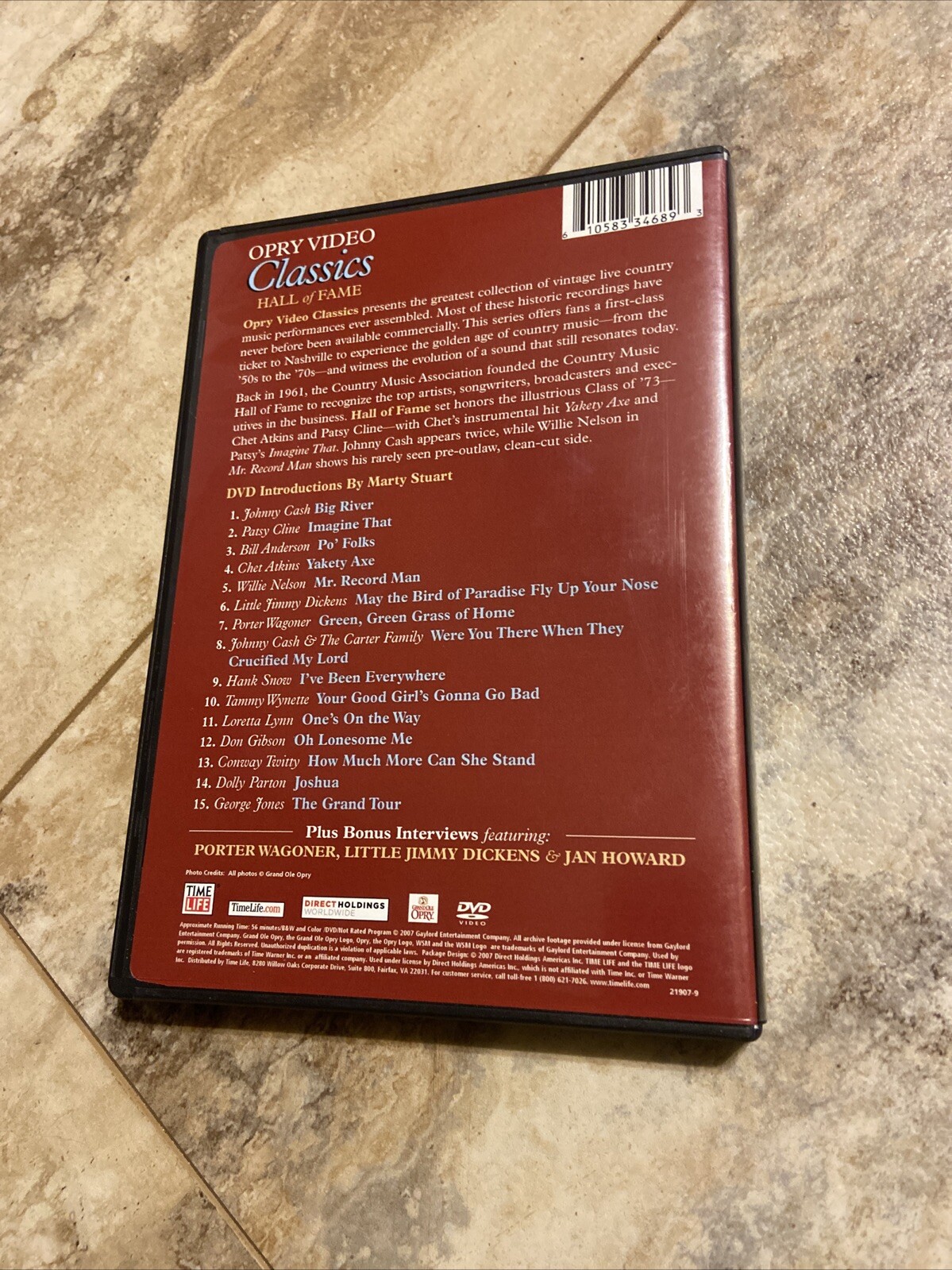 Grand Ole Opry Video Classics: Classic Live Performances Set Of 8 DVDs Time Life