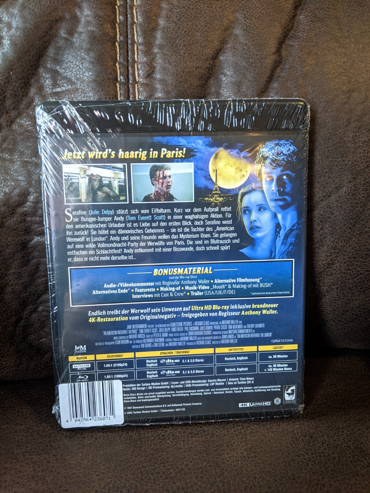 An American Werewolf in Paris (4K UHD) German import REGION FREE see description