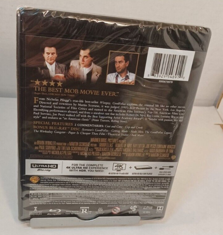 Goodfellas [4K UHD, 1990] Brand NEW (Sealed) – Shipping with Tracking