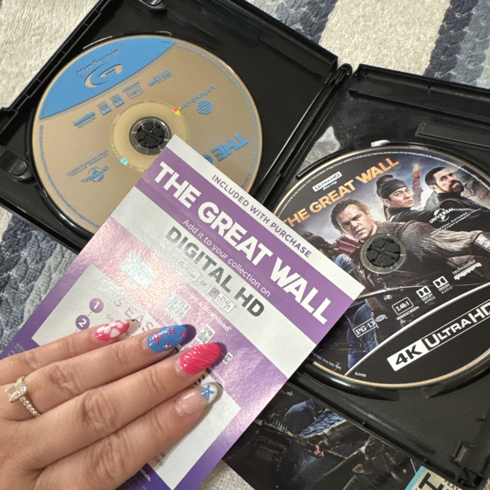 The Great Wall (4K Ultra HD + Blu-ray, 2017) W/Slipcover RARE OOP!! VG***