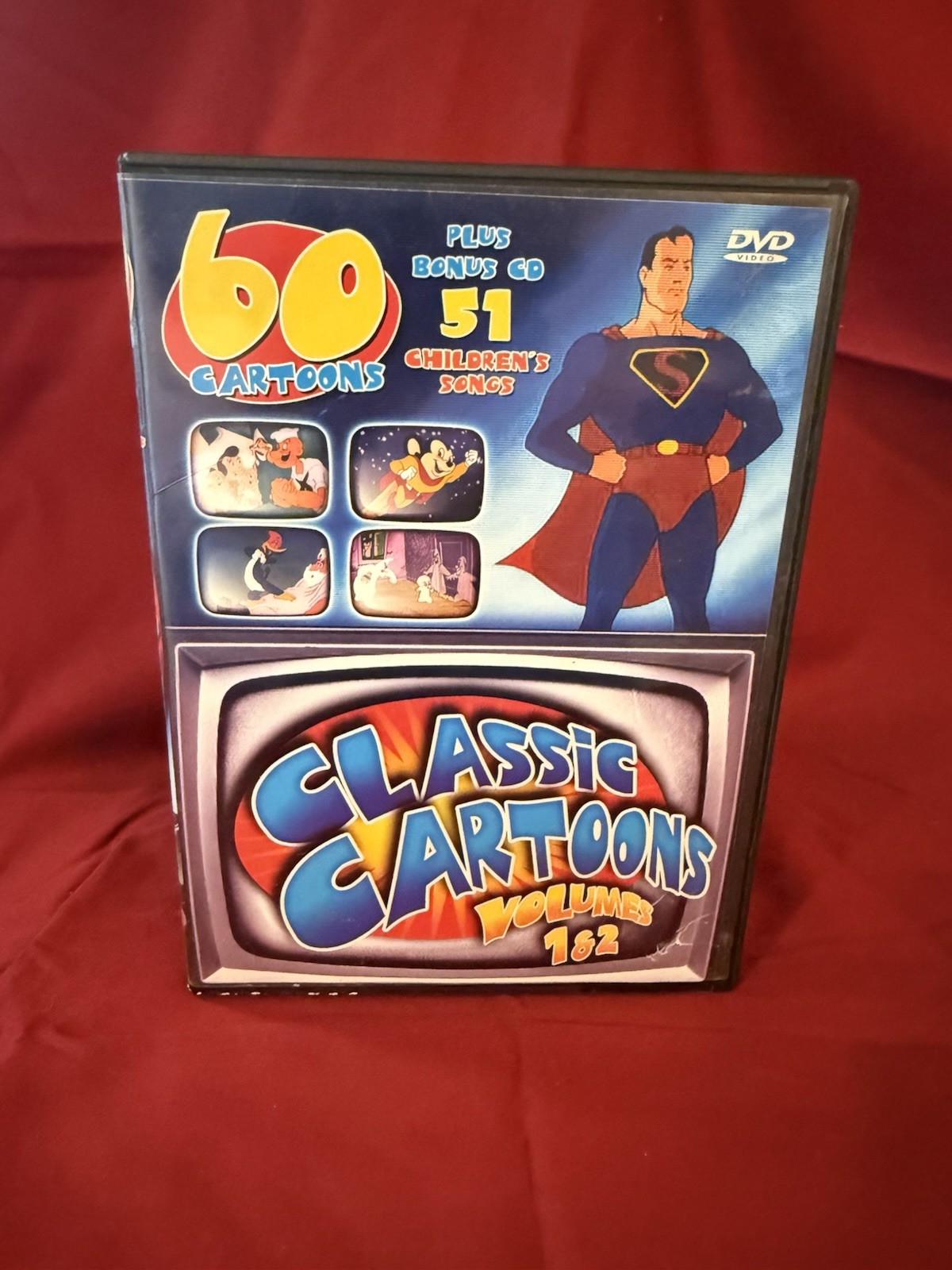 Classic Cartoons Volumes 1 & 2 DVD Set w/ Bonus CD – Children’s Animation