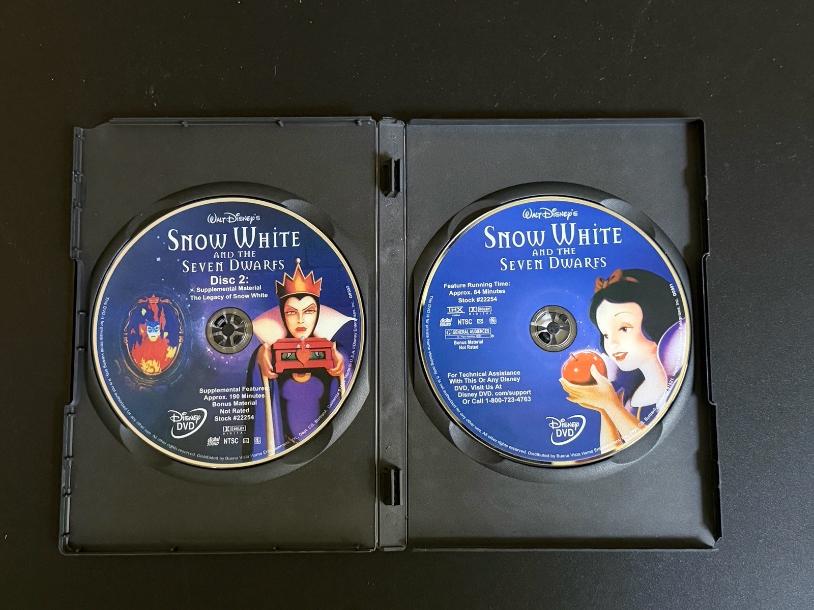 Disney Snow White Seven Dwarfs Platinum 2-Disc DVD G 84 Min Eng/Fre NTSC