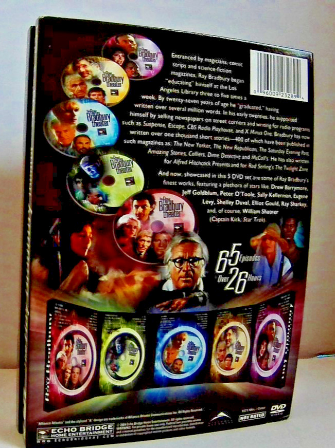 Ray Bradbury Theater DVD Set 65 Episodes 5 Disc William Shatner Jeff Goldblum