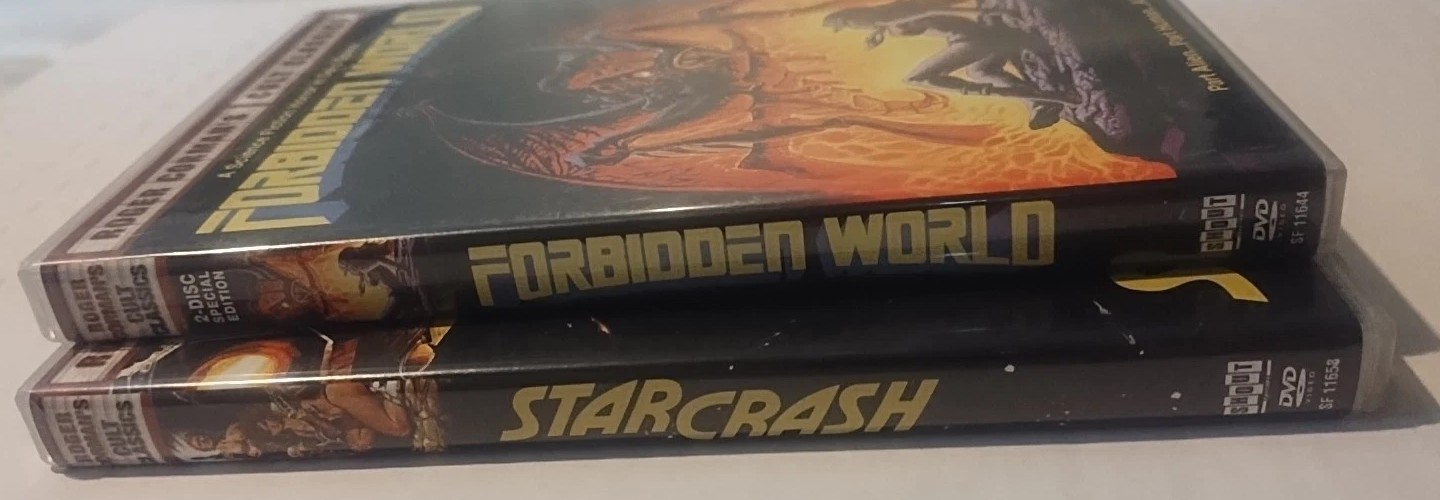 Forbidden World +Star Crash (Roger Cormens Cult Classic 2-Disc Sets) LikeNew f/s
