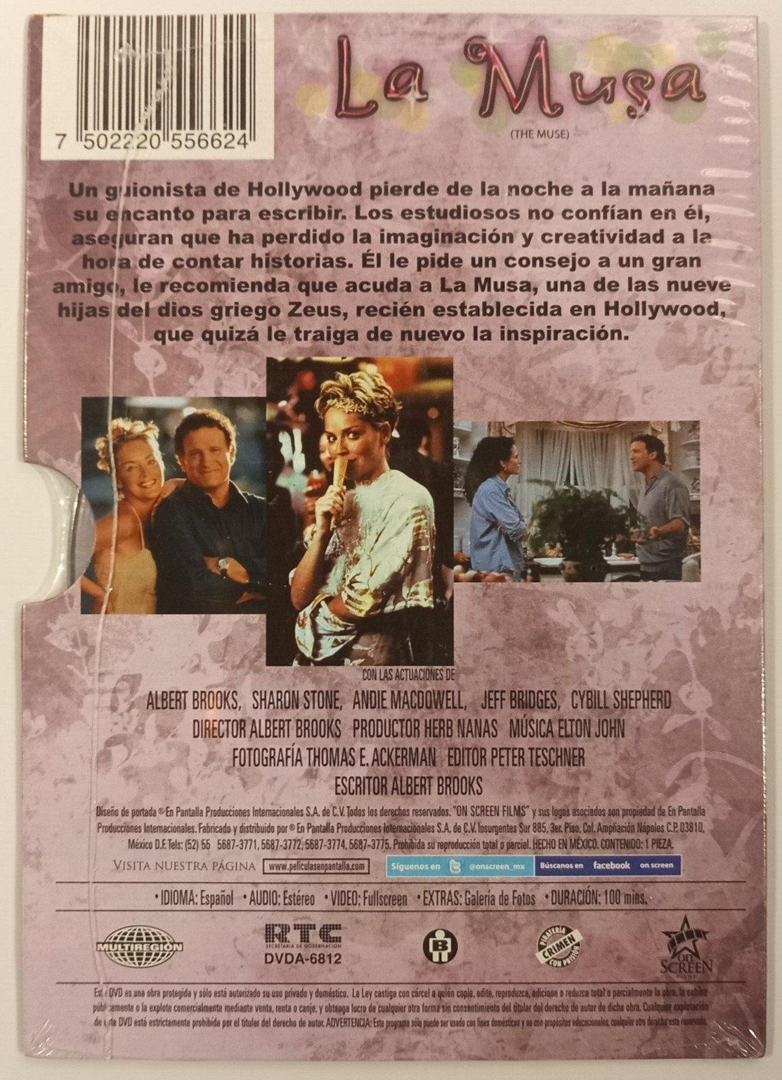 LA MUSA, MOVIE BY ALBERT BROOKS / SHARON STONE MEXICAN DVD, STILL SEALED, COMEDY