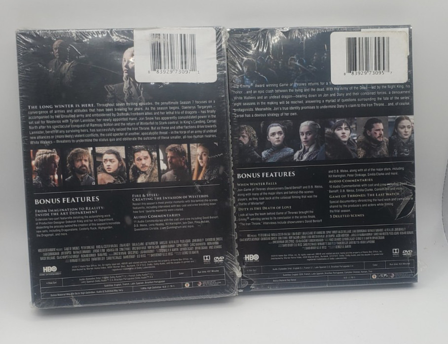Game of the Thrones Complete Series DVD Seasons 1-8 New Sealed