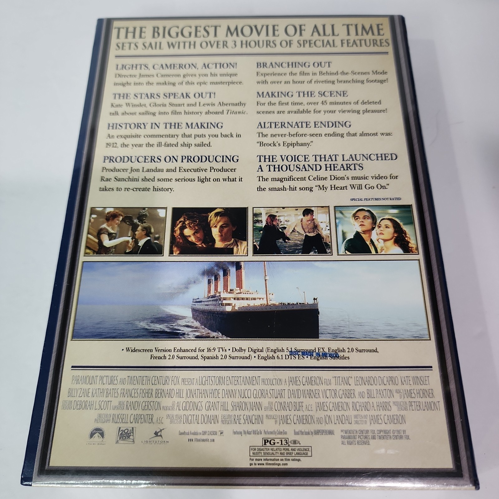 New Sealed 1997 Titanic DVD 3 Disc Special Collectors Edition Leonardo Dicaprio