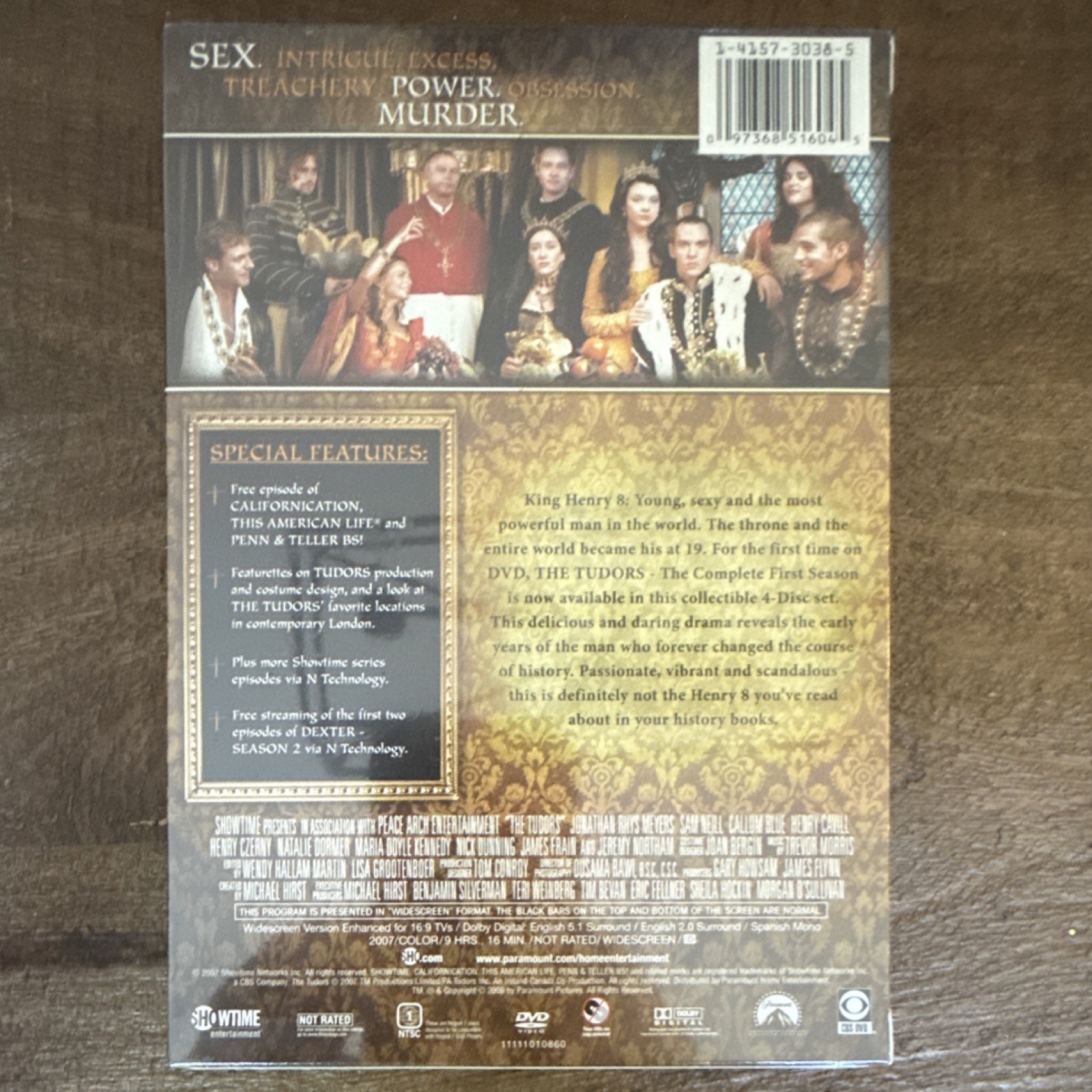 Showtime Ent. The Tudors Complete First Season 4-Disc DVD Drama Rhys Meyers