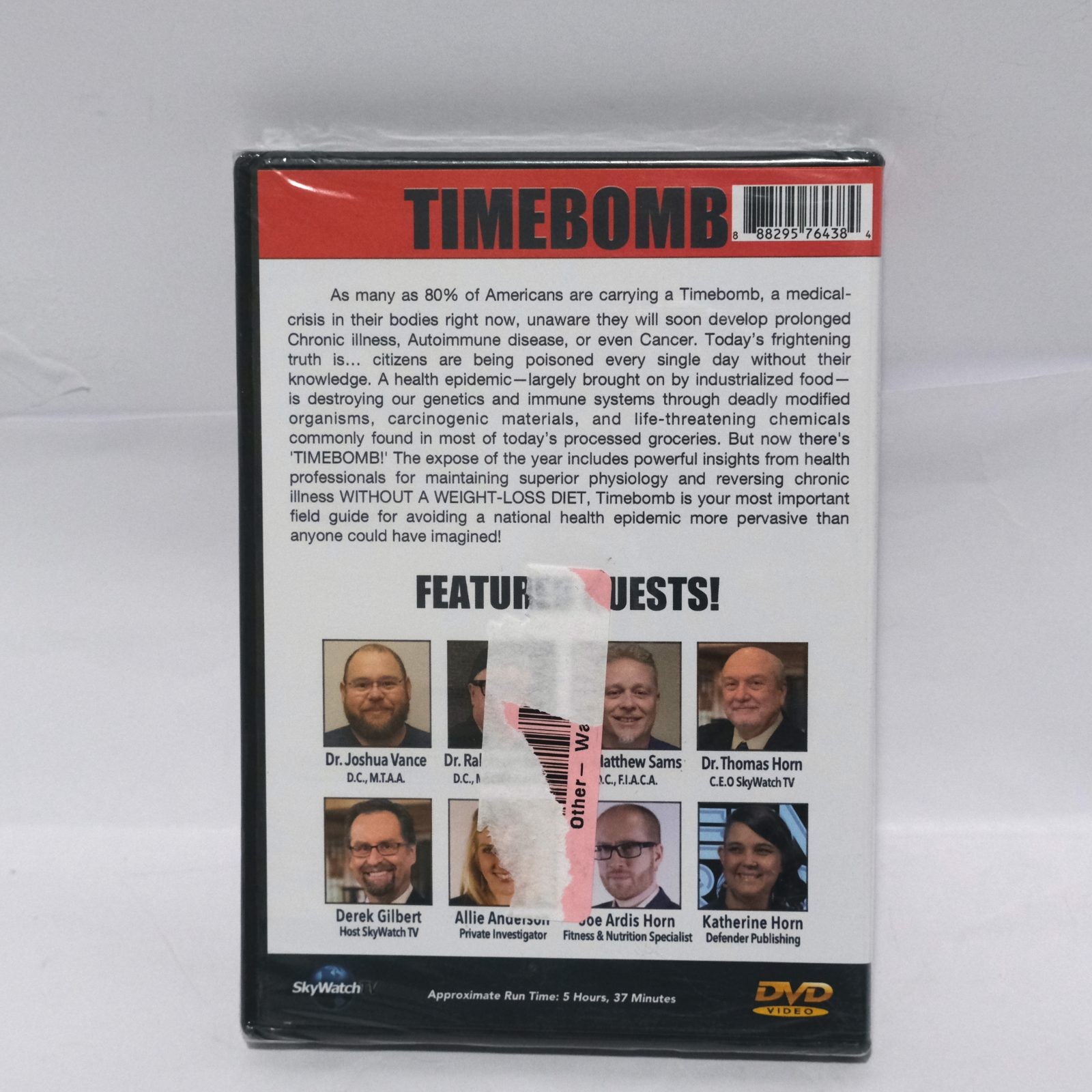N a Timebomb Off The Record Interviews With Healthcare Pros 5 Hour DVD