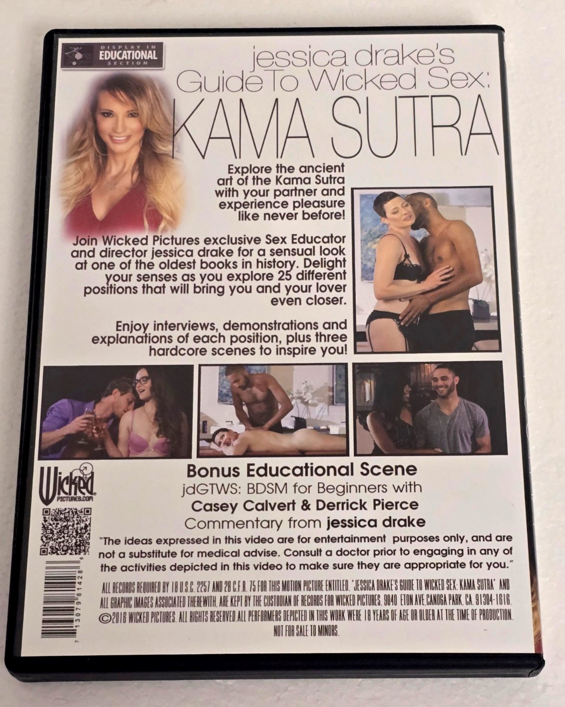 JESSICA DRAKE’S GUIDE TO WICKED SEX-ED (DVDs, 5 Variations) 2011-2014