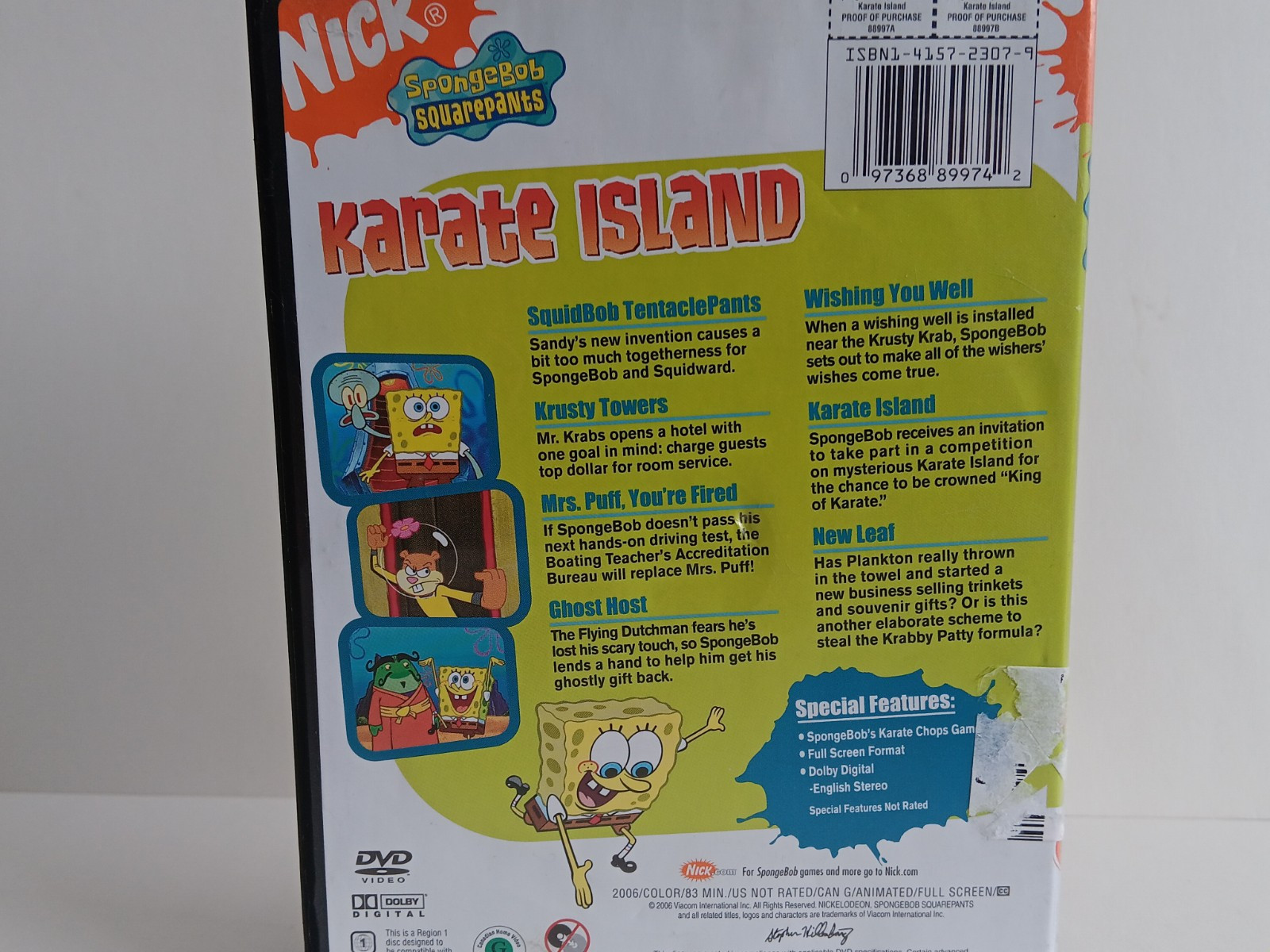 Nickelodeon -3 Dvd Lot-Spongebob Square Pants- 303 Minutes Of Classic Episodes