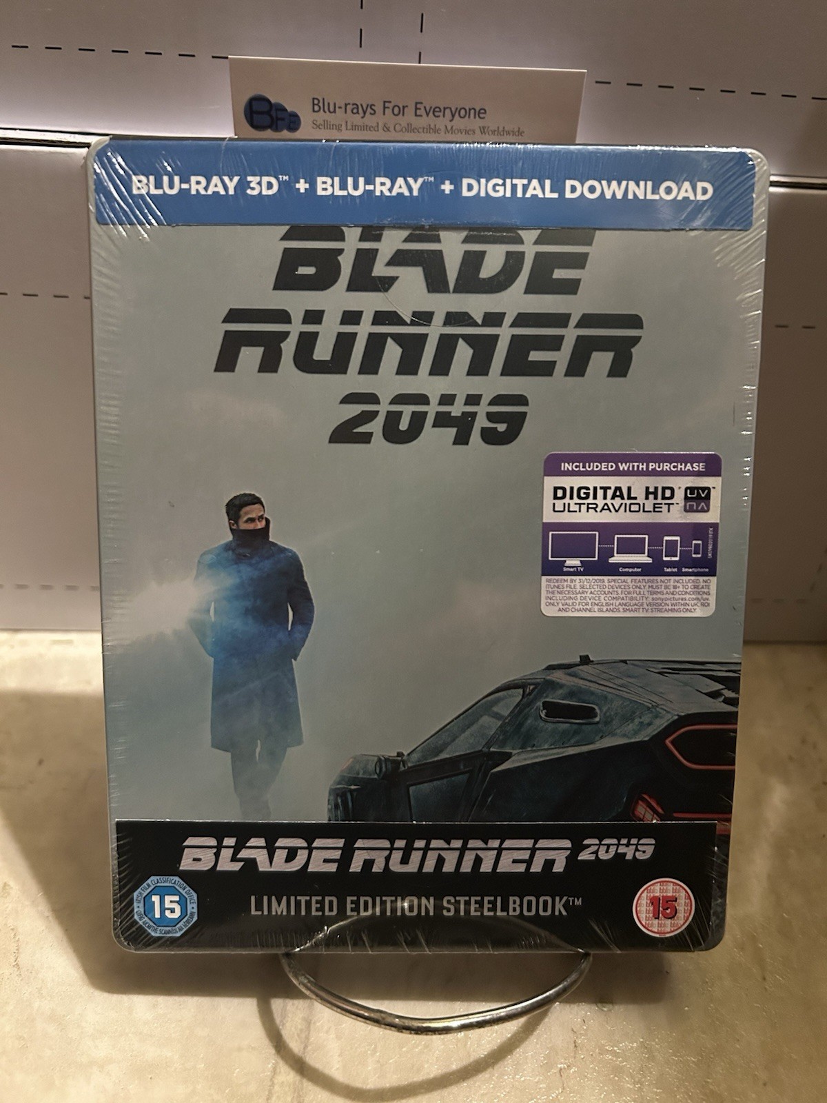 Blade Runner 2049 3D SteelBook UHD Blu-ray (UK)[2017] No Dent – Ships Next Day