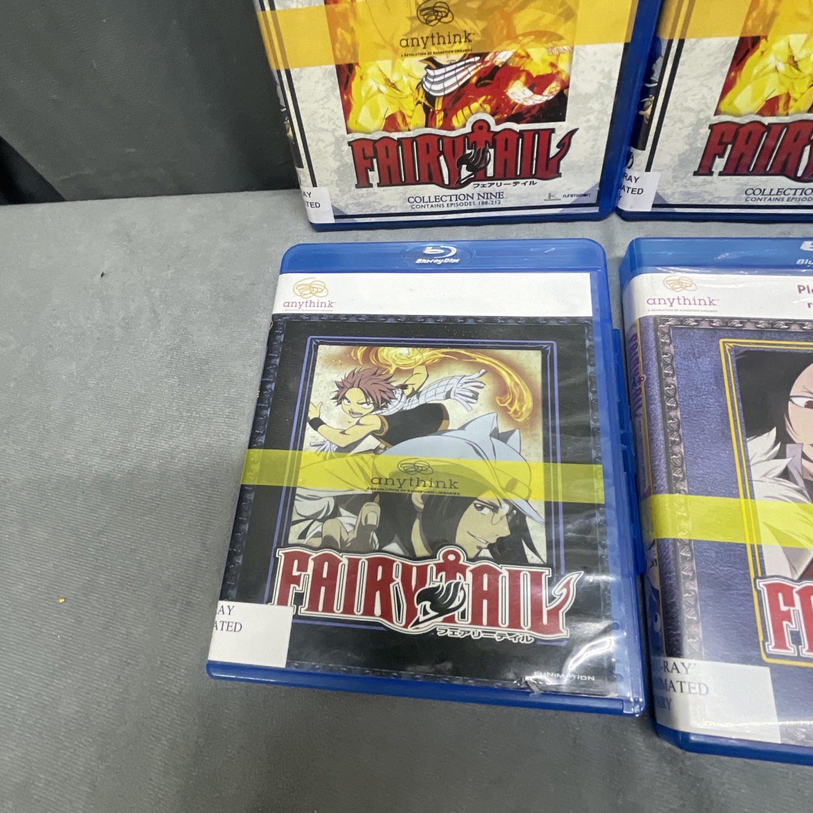 Fairy Tail Anime Blu-ray lot Ex Library Large Bundle Many Episodes 24 Disc