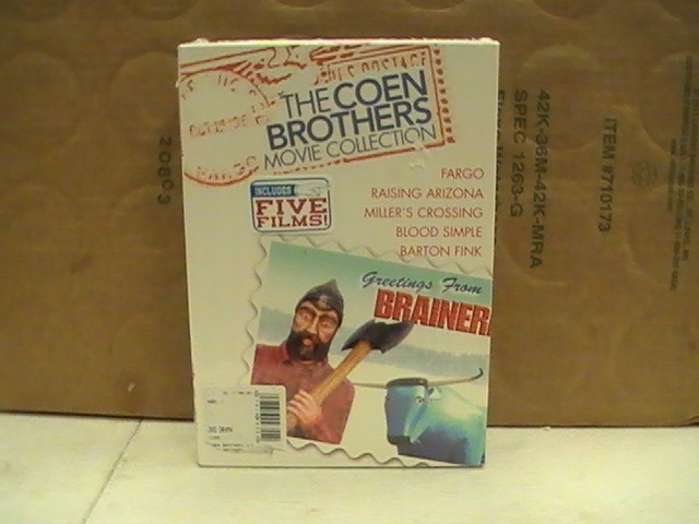Coen Brothers Gift Set 5 DVD 2007 Fargo Arizona Nicolas Cage Hunter Buscemi Fink