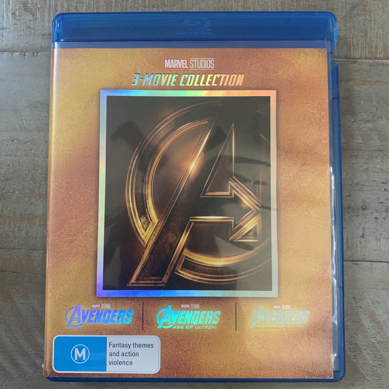Avengers 3 Movie Collection 3 Disc Age of Ultron Infinity War Region A B C TRACK