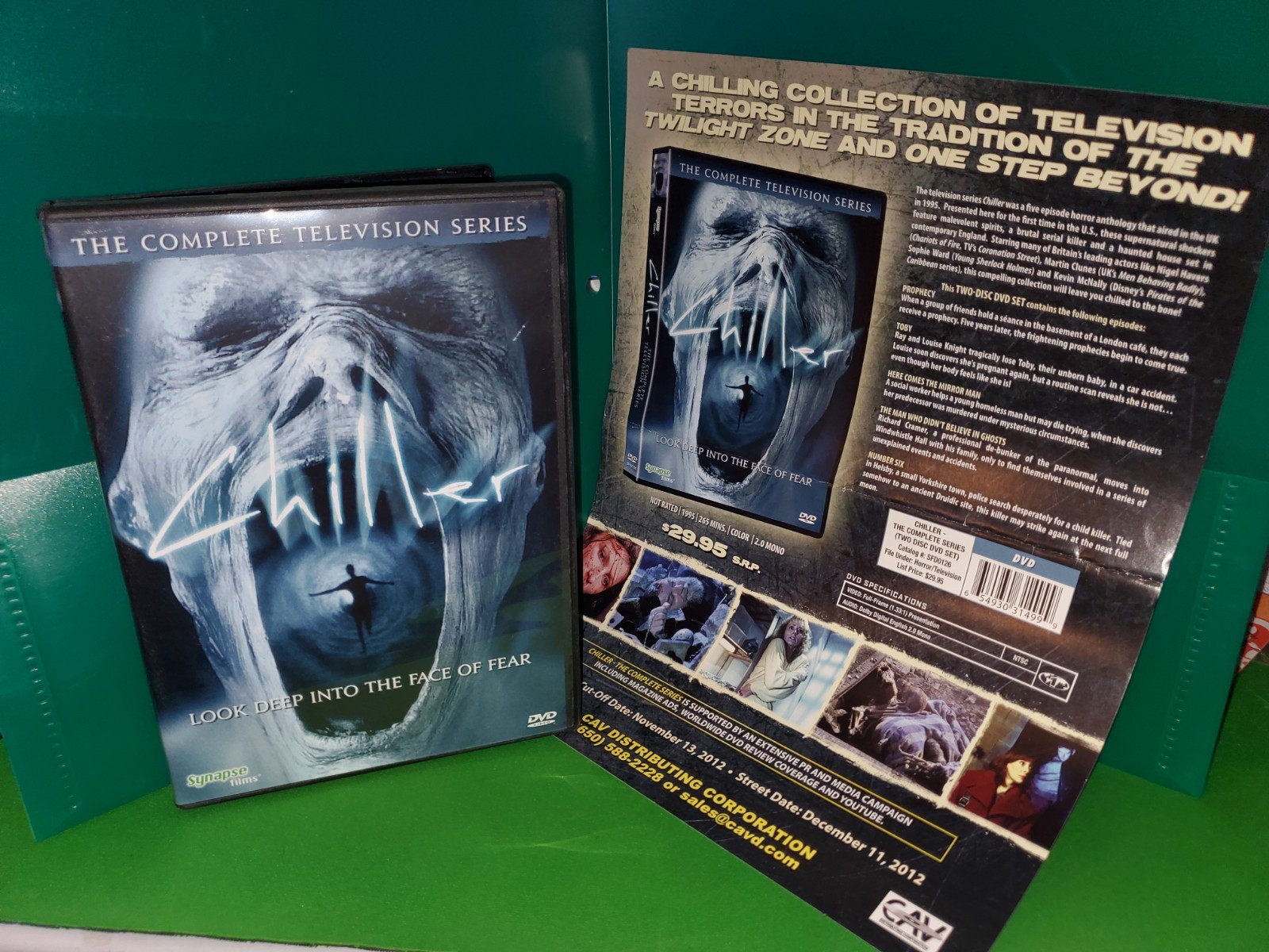 CIB + Sell Sheet – Chiller: The Complete Television Series (DVD, 1995, Synapse)