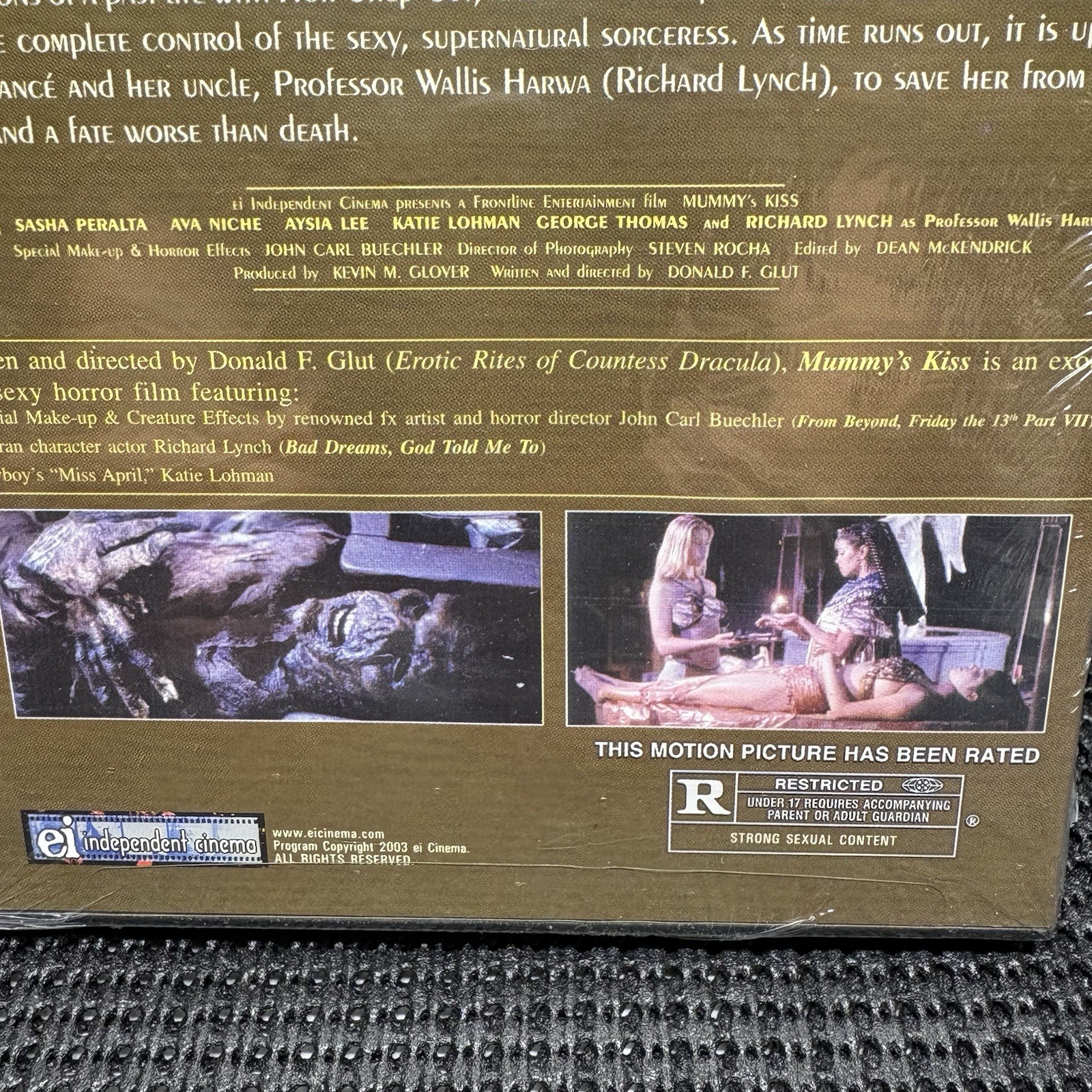NEW Mummy’s Kiss DVD Sexy Supernatural Thriller, Seduction Cinema Sealed