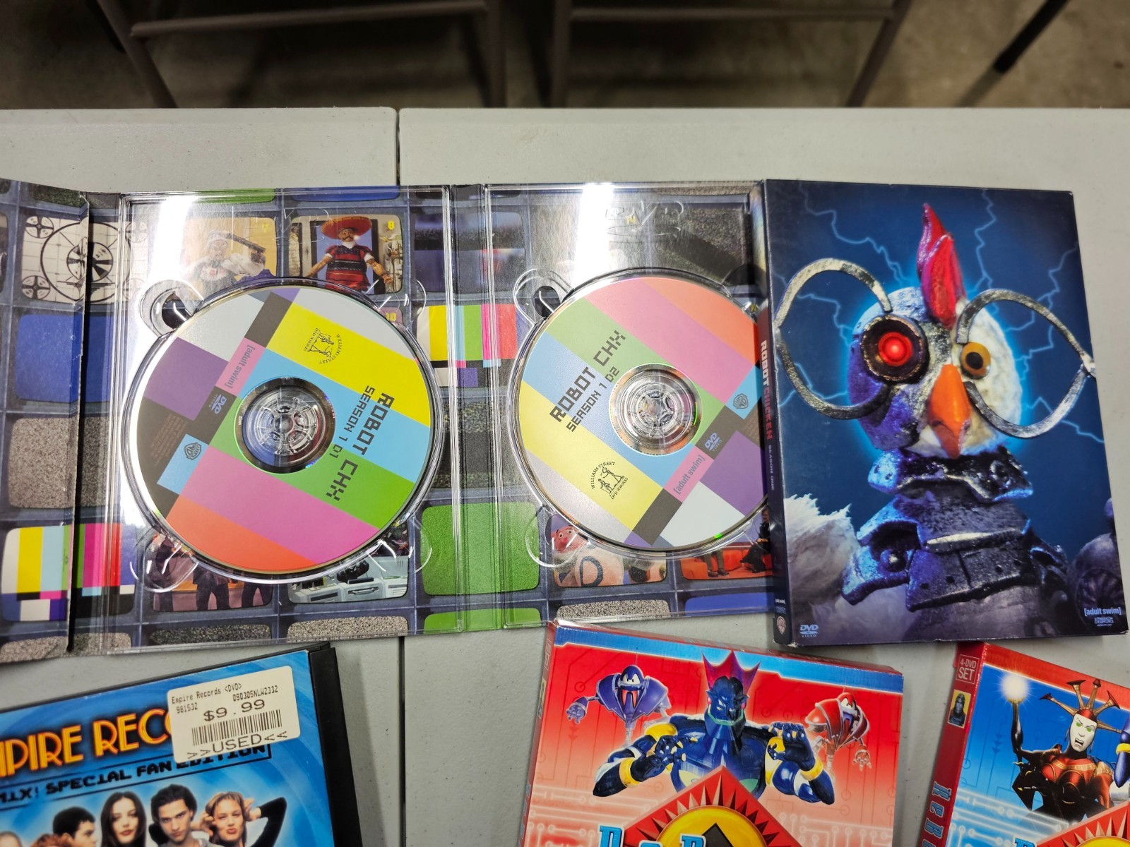 Anime DVD Lot Reboot Robot Chicken Vikings Dogma Batterys not incl Empire Record