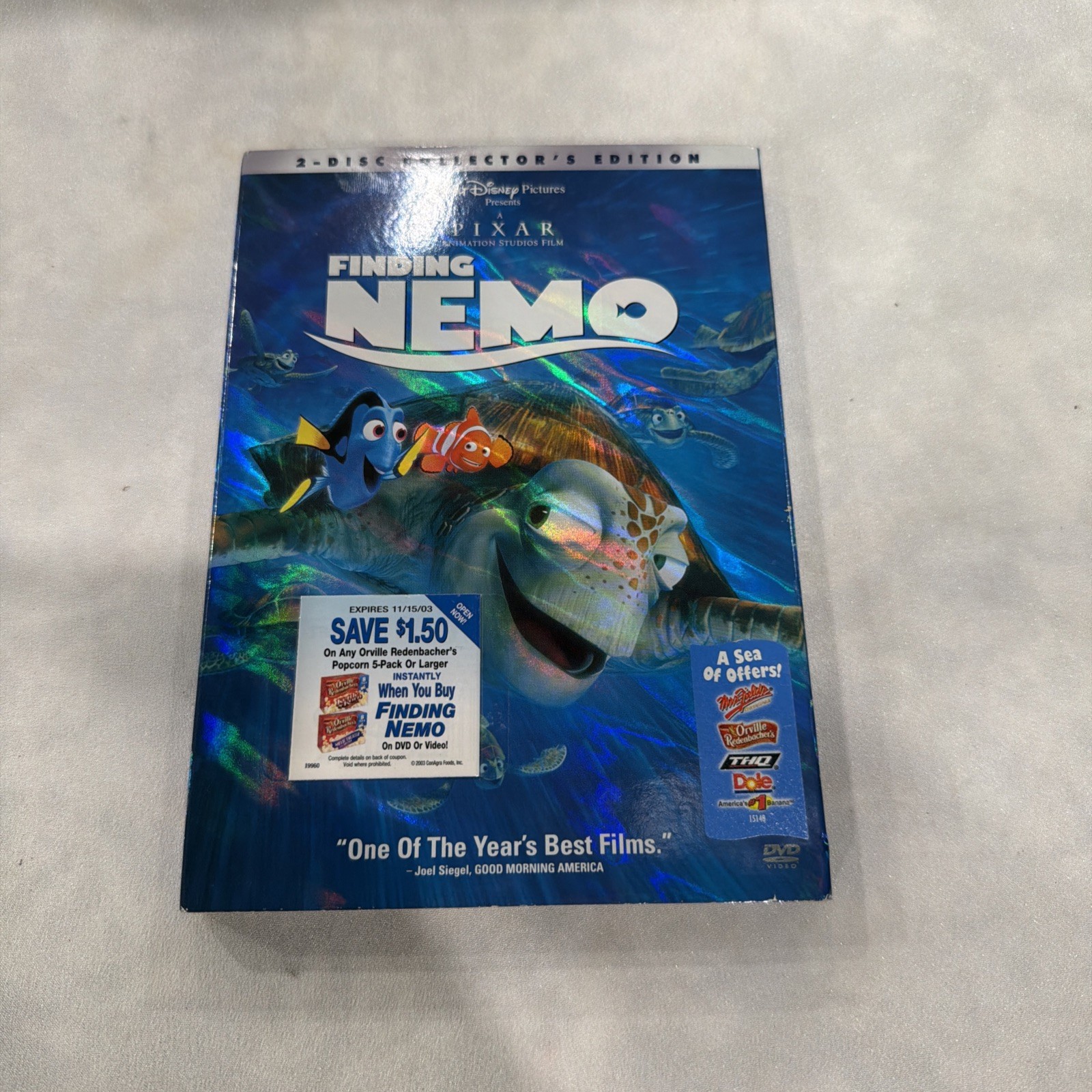 Finding Nemo (2-DVD Set, 2003) Collectors Edition Great Condition w/Slipcover
