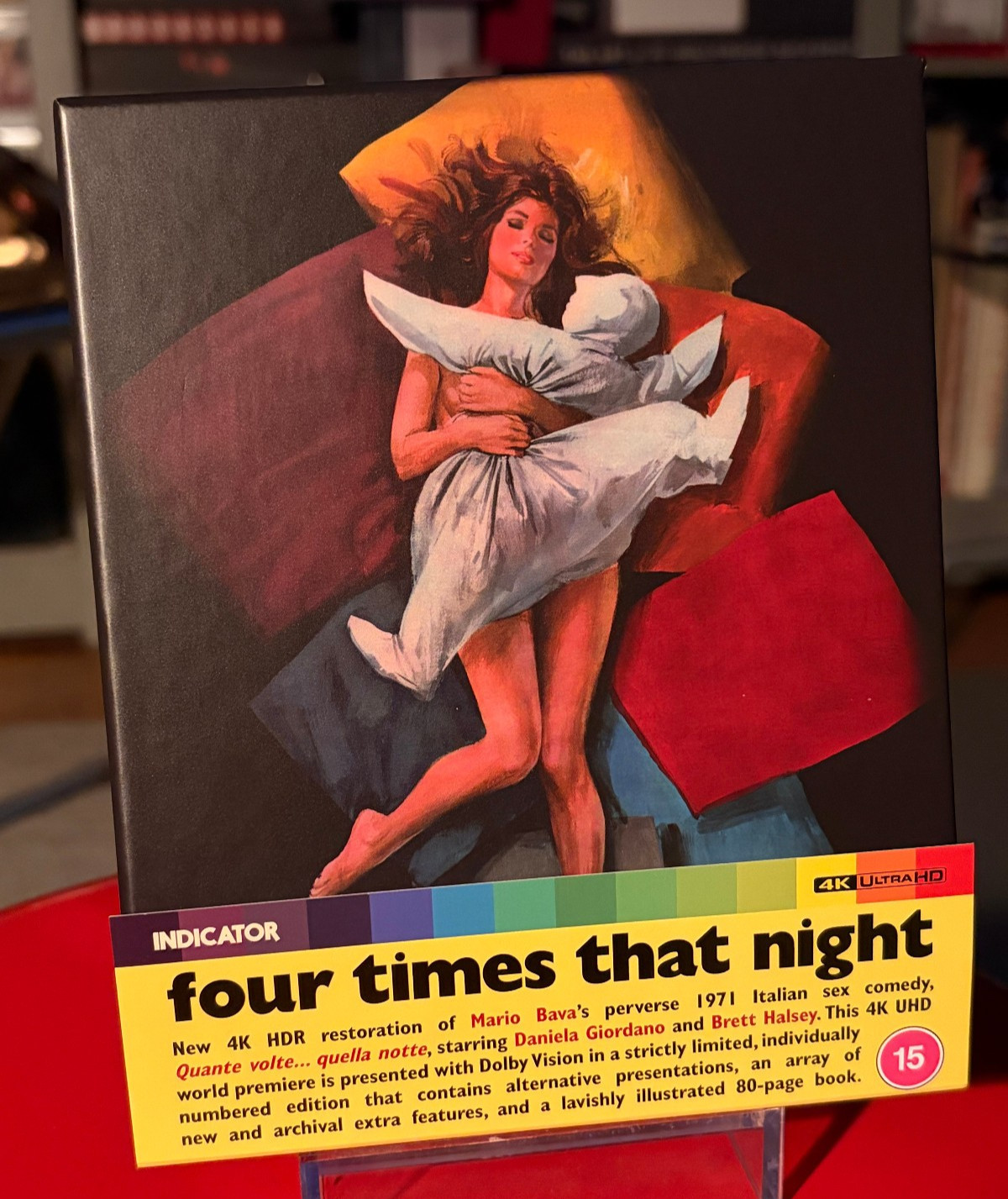 Mario Bava FOUR TIMES THAT NIGHT 4K UHD Indiactor blu ray sex-comedy 1971