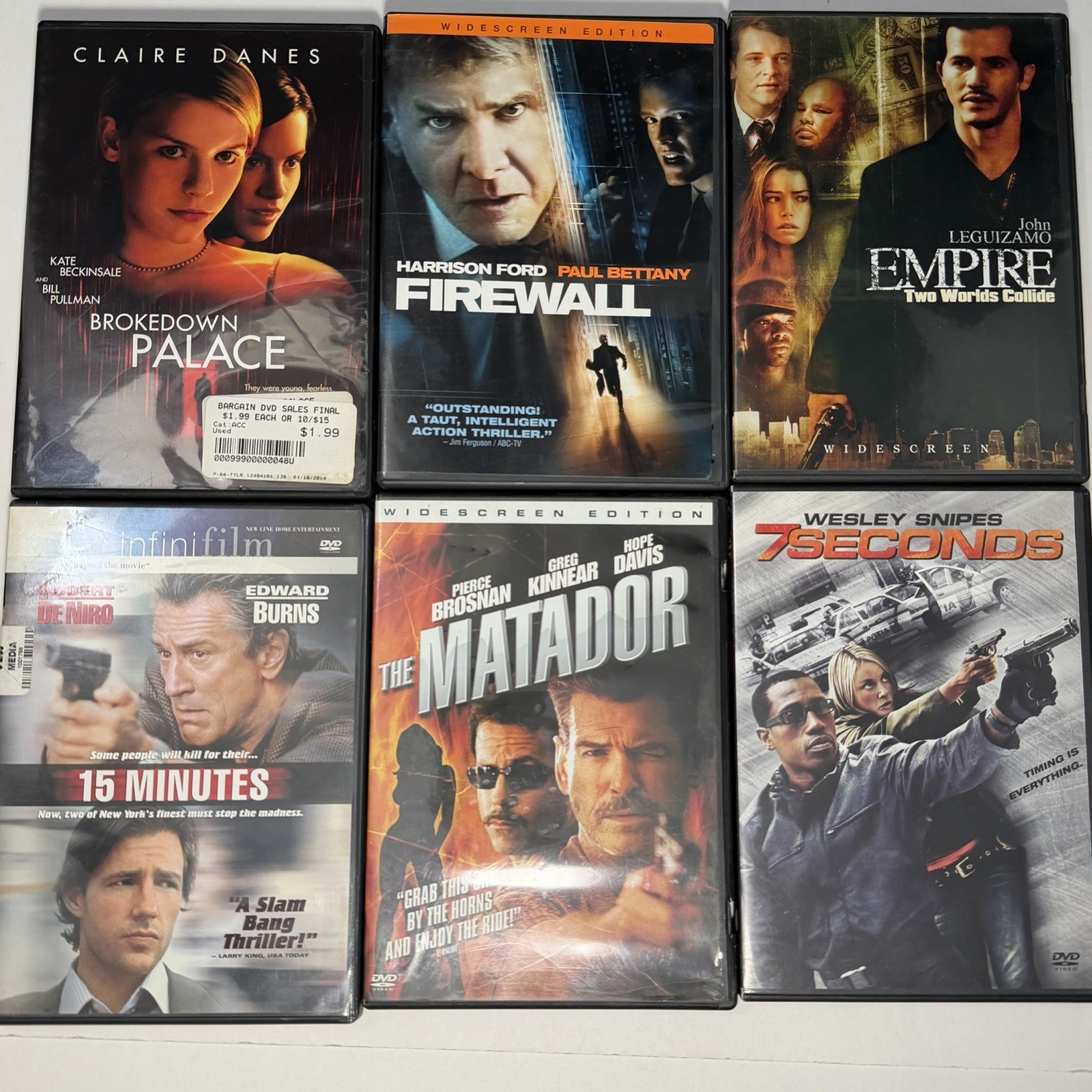 Action Movie DVDs Lot Of 50
