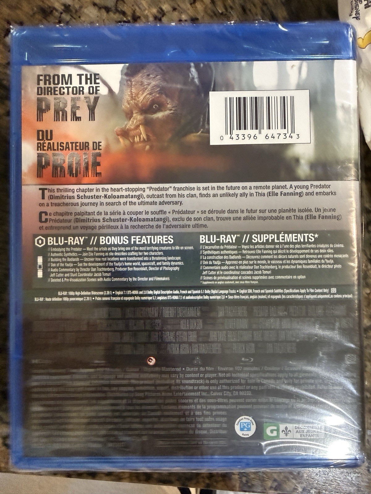 predator badlands blu ray Region A