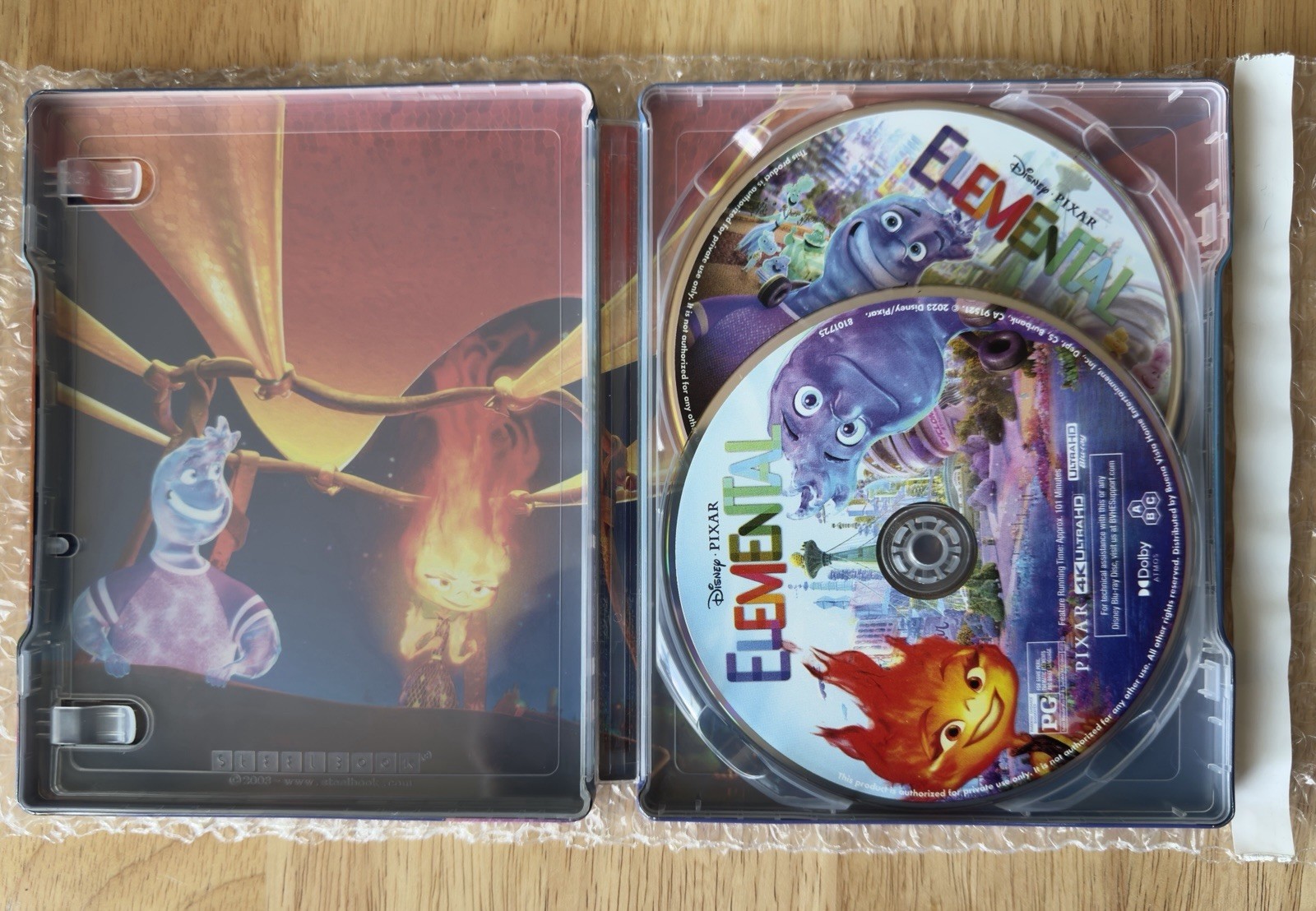 Disney Pixar Elemental Steelbook 4K UHD Blu-ray Best Buy