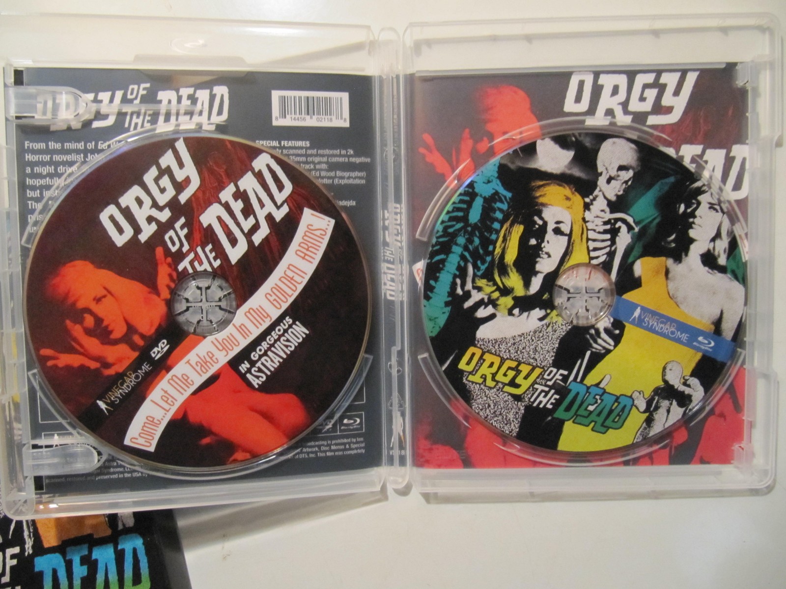 Orgy of The Dead Blu ray Ed Wood w/ Slipcover 1st Pressing Vinegar Syndrome