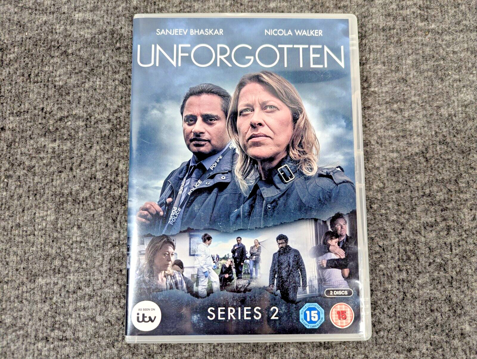Unforgotten DVD Seasons 1-2 Nicola Walker – Regions 2 & 4 – EUC