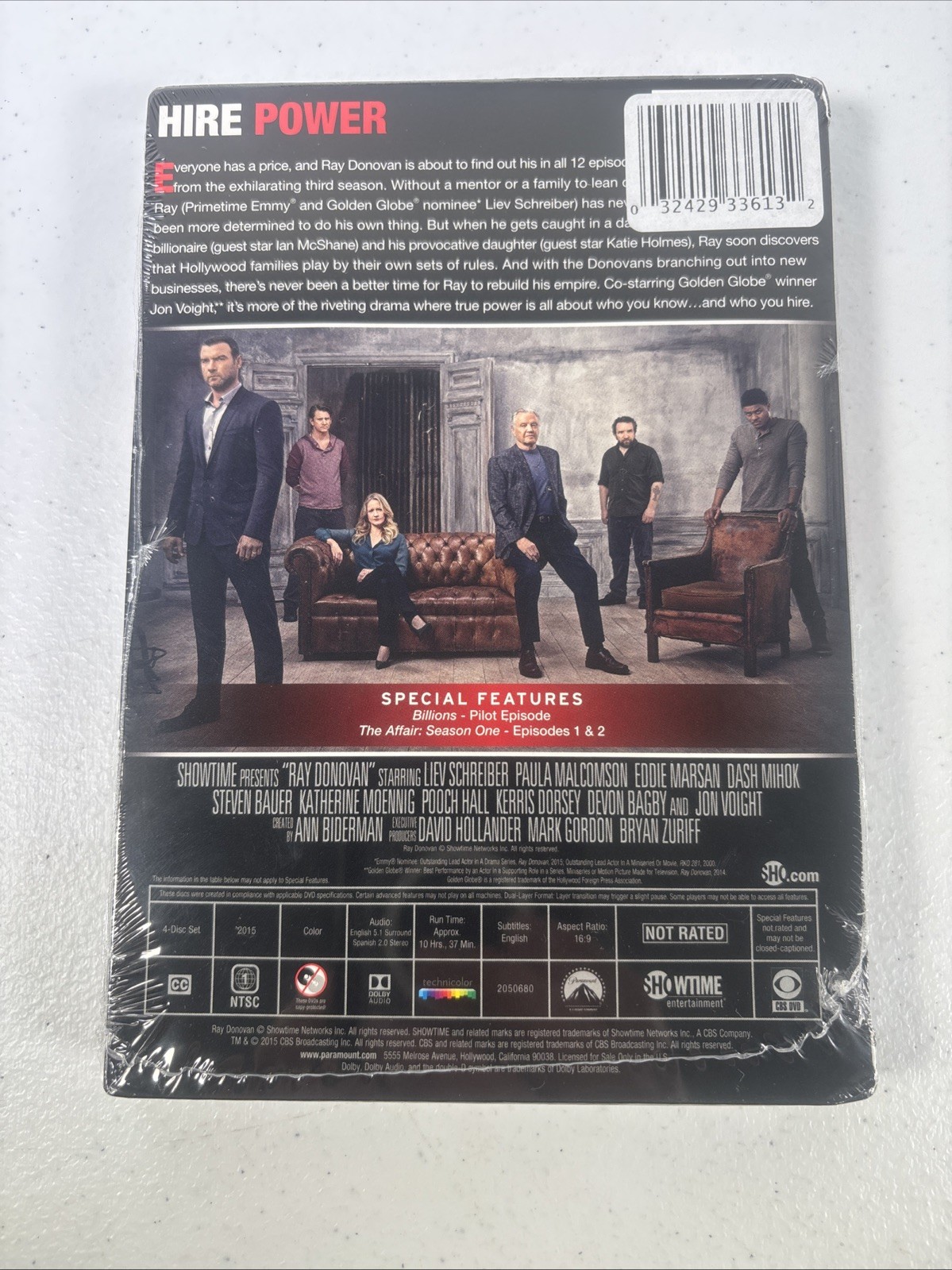 3 New DVD Ray Donovan.Crash.Before They Were.