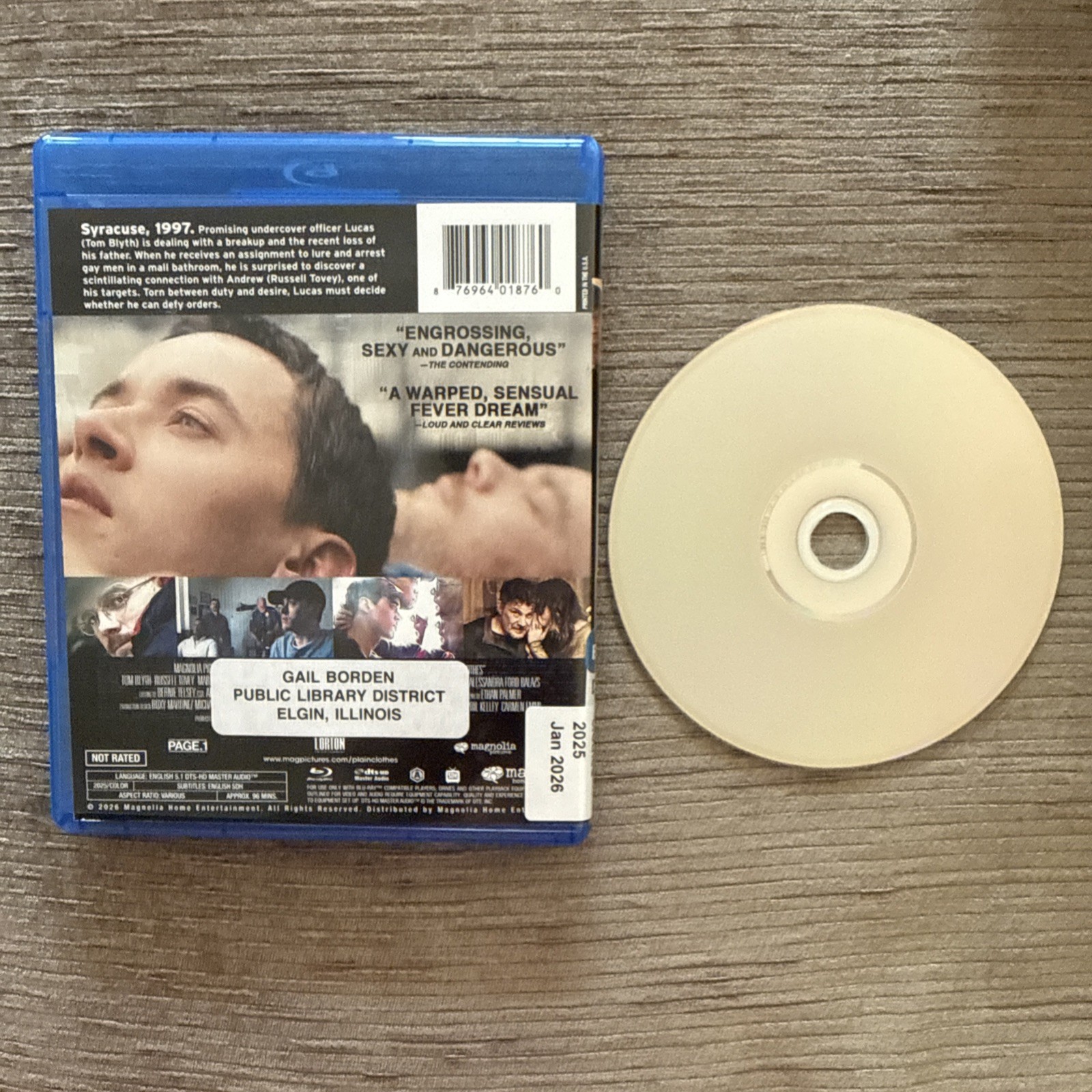 Plainclothes (Blu-ray, 2025) Like New, Magnolia Pictures edition