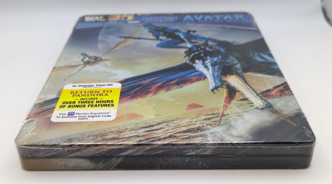 AVATAR THE WAY OF WATER 4K UHD + BLU-RAY + DIGITAL. LIMITED EDITION STEELBOOK