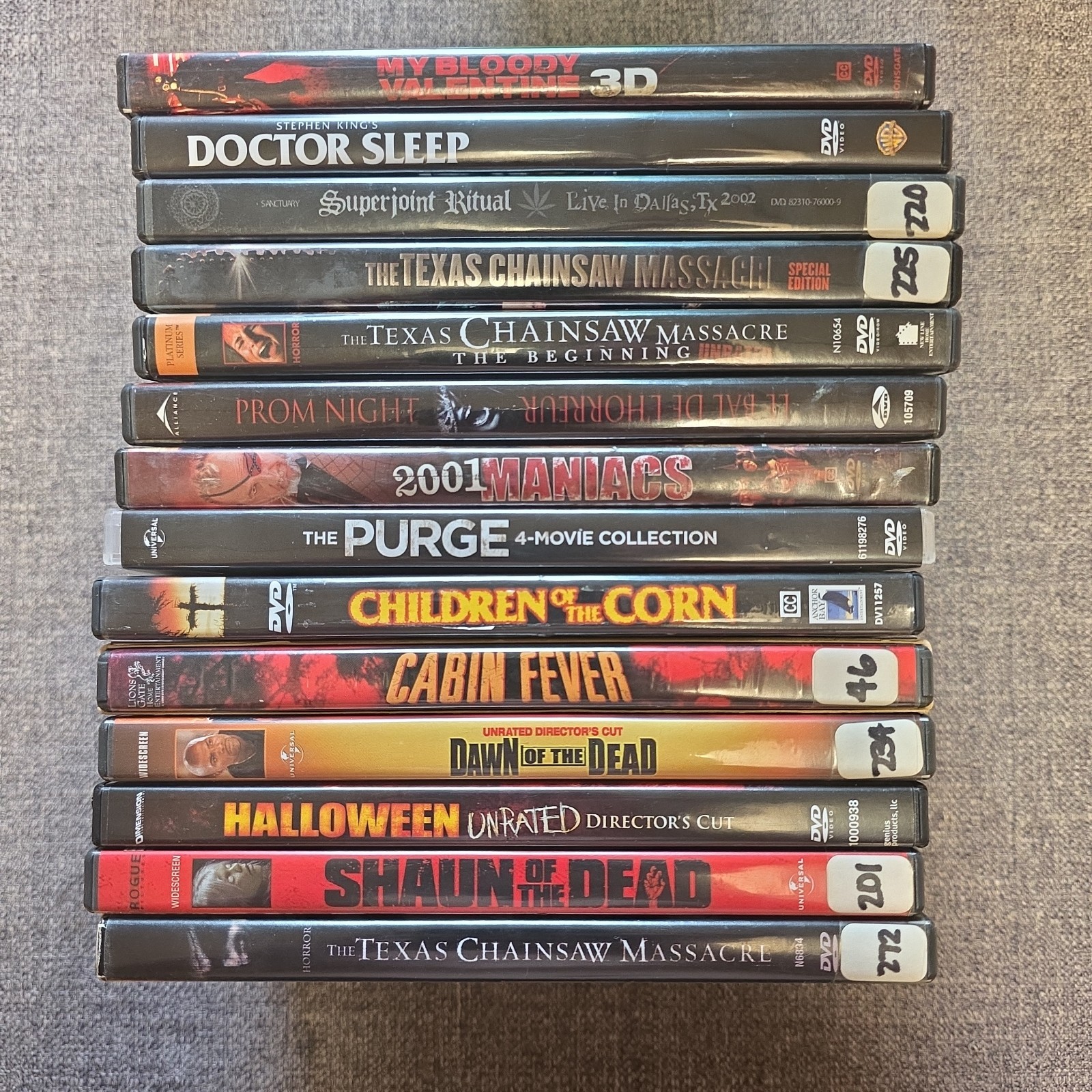 Dvd Horror Movie Lot Halloween Purge Texas Chainsaw Dr Sleep