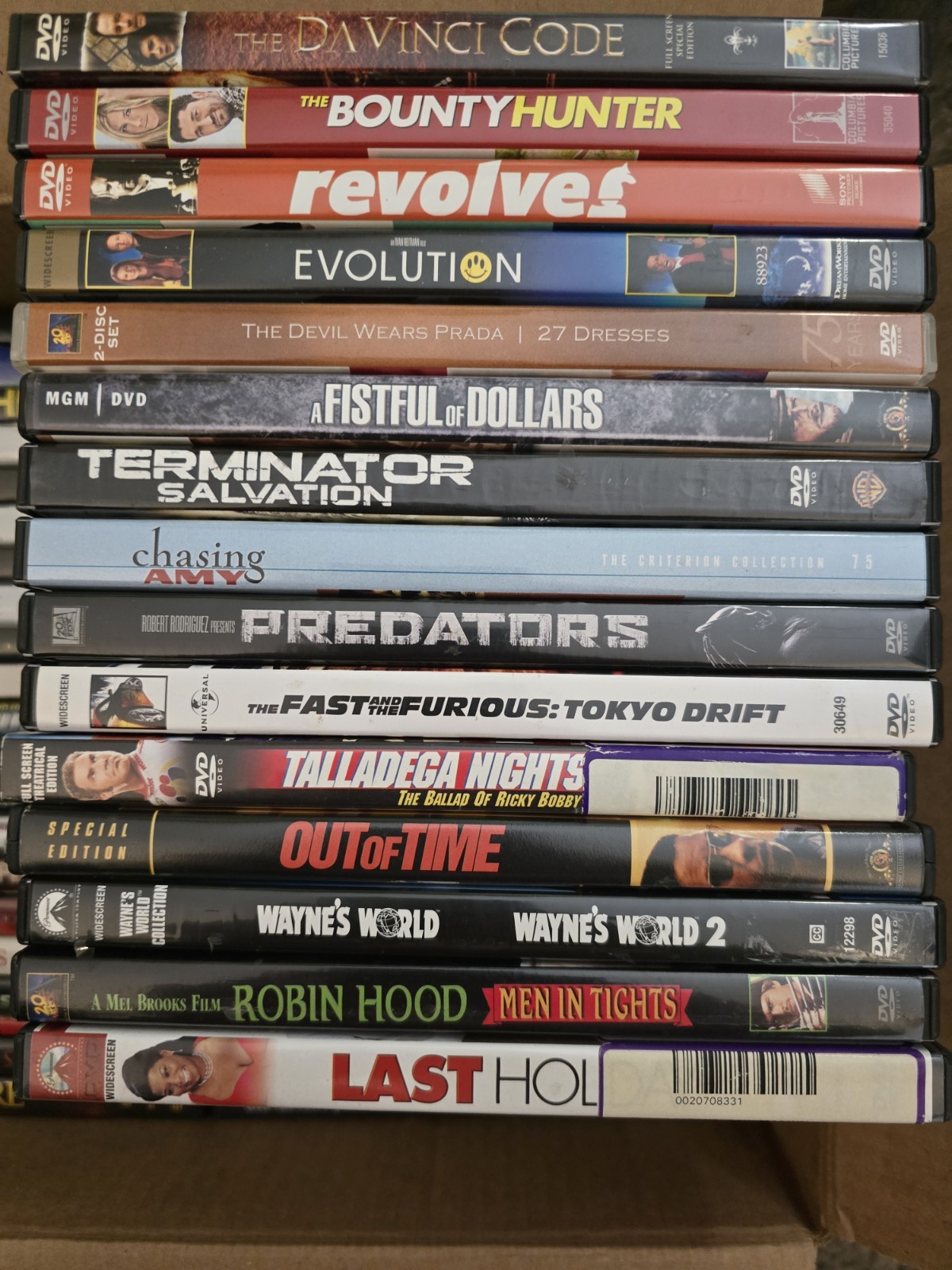 DVD MOVIES $5: YOU PICK–buy 4 movies, Get 2 movies Free