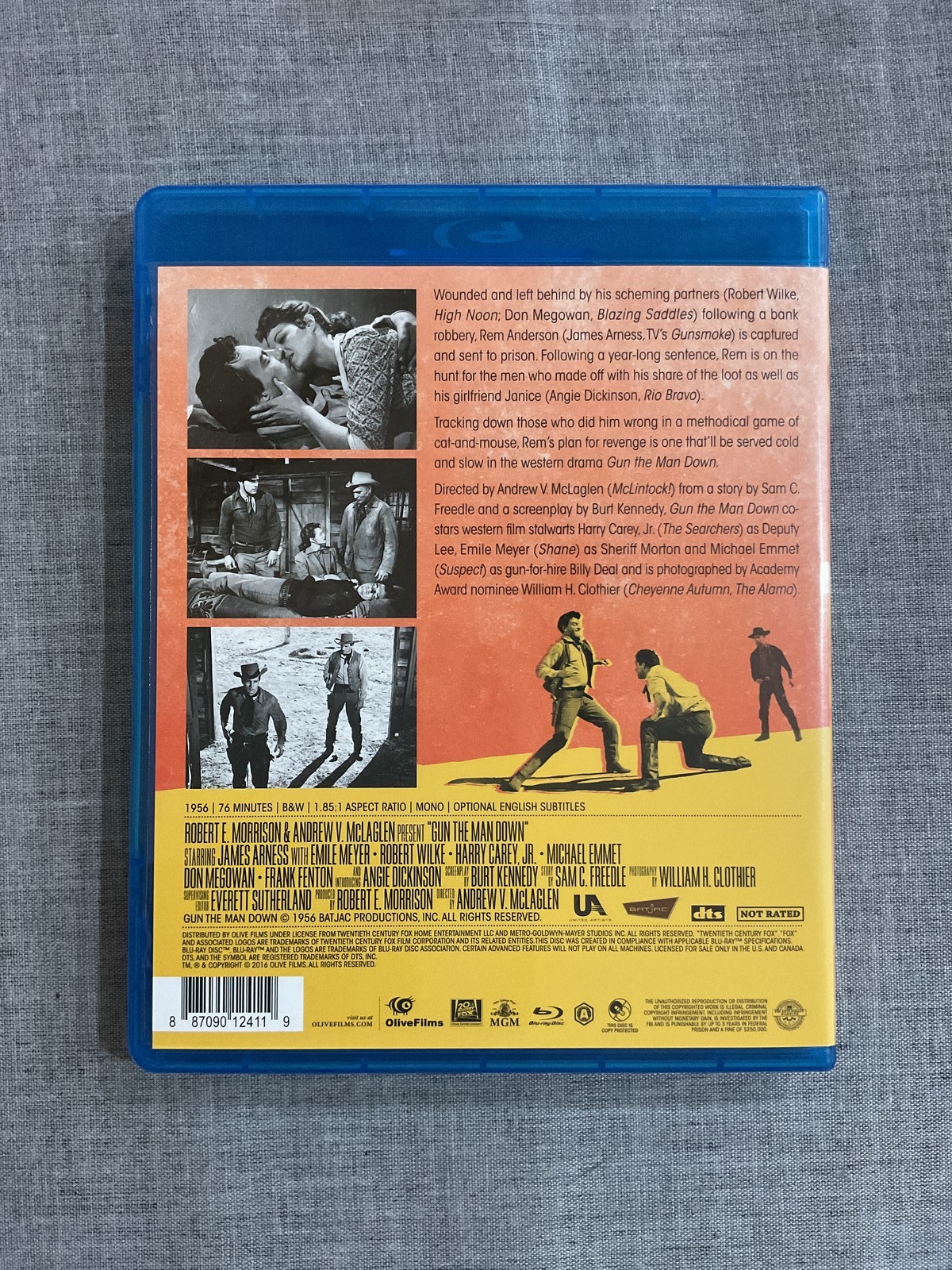 Gun the Man Down Blu-ray James Arness 1956 Western Olive Films MGM 1.85:1