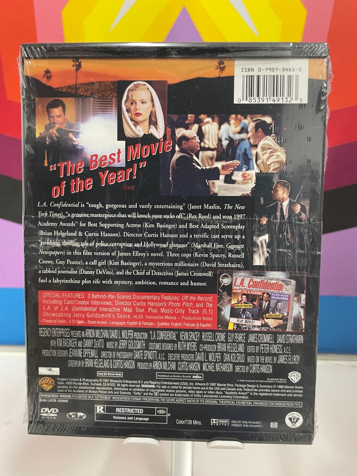 L.A. Confidential (DVD, 1998) Special Edition Widescreen NEW SEALED Snapcase