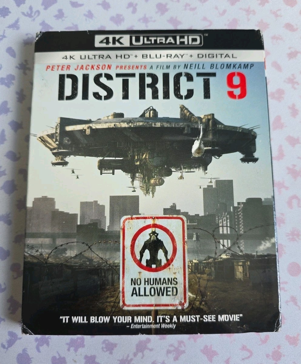 District 9 (4K Ultra HD + Blu-ray, 2009) – With RARE Slipcover – SHIPS TODAY!