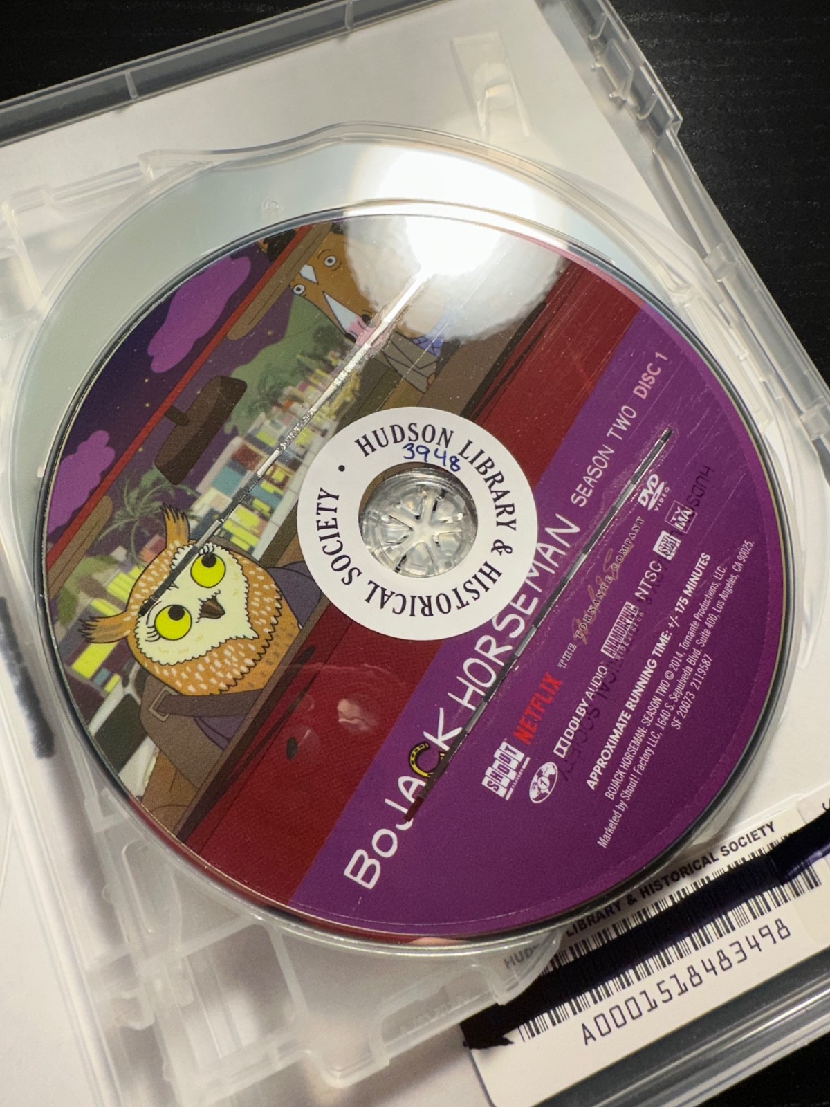 Bo Jack Horseman Season 2 Only – Will Arnett (DVD, 2 Disc) EX LIBRARY RENTAL
