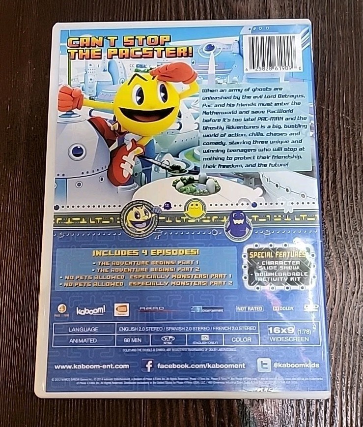 3 Lot Pac-Man The Ghostly Adventures Berry Scary Night Pac Is Back Ghost Patrol