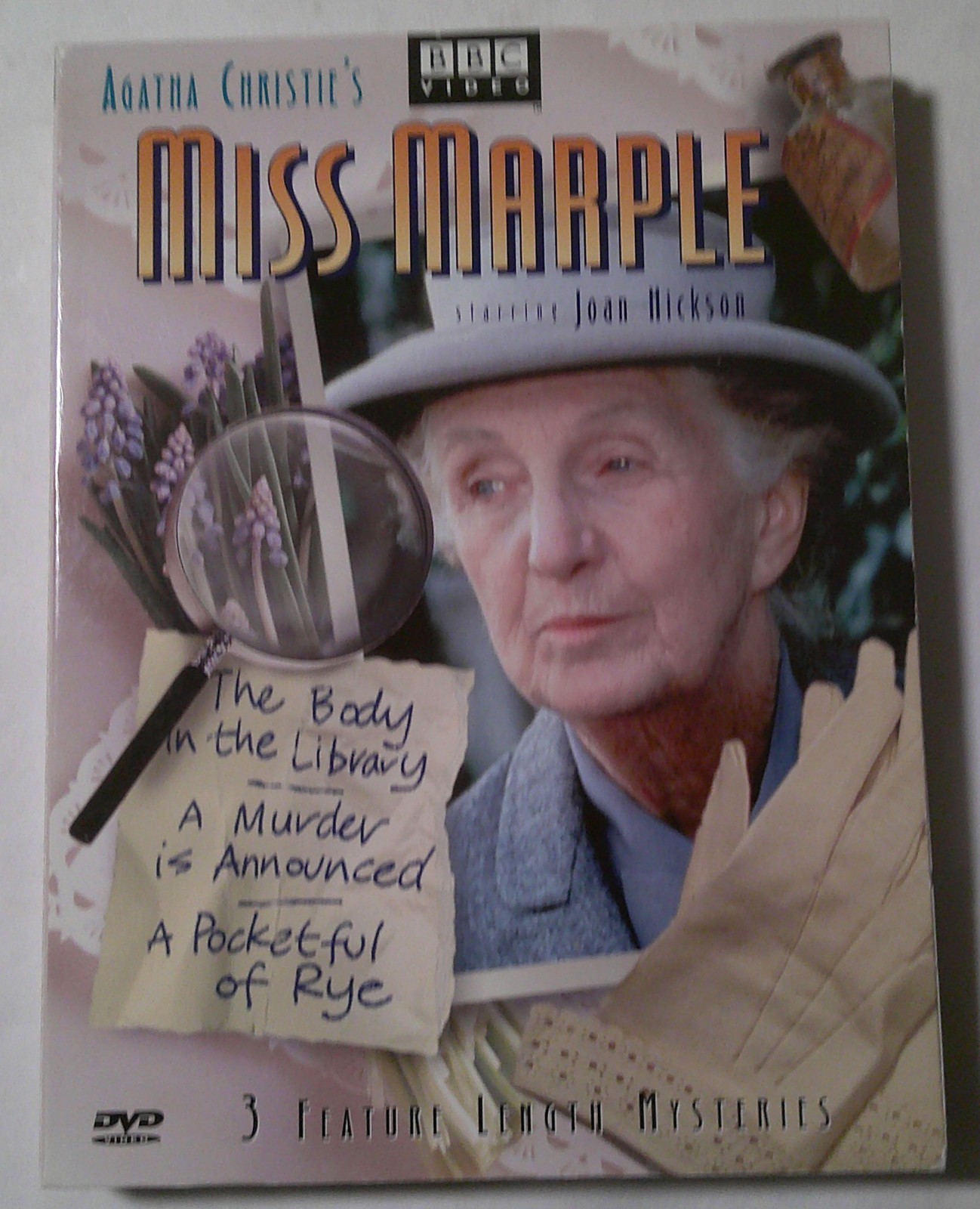 Agatha Christie MISS MARPLE 3 Feature Length Mysteries DVD Three-Disc Set