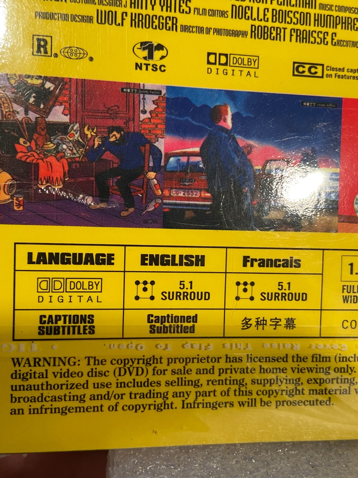 TinTin DVD (NTSC 1) English/French Le Tresor De Rackham Le Rouge Rated R NEW g2