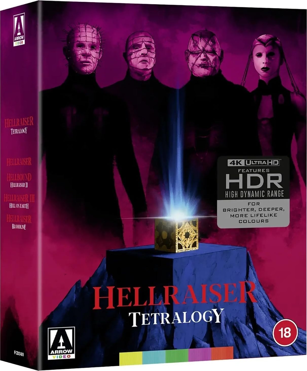 Hellraiser Tetralogy 4K Ultra HD Blu-ray [Region Free] 4 Movie Collection – NEW