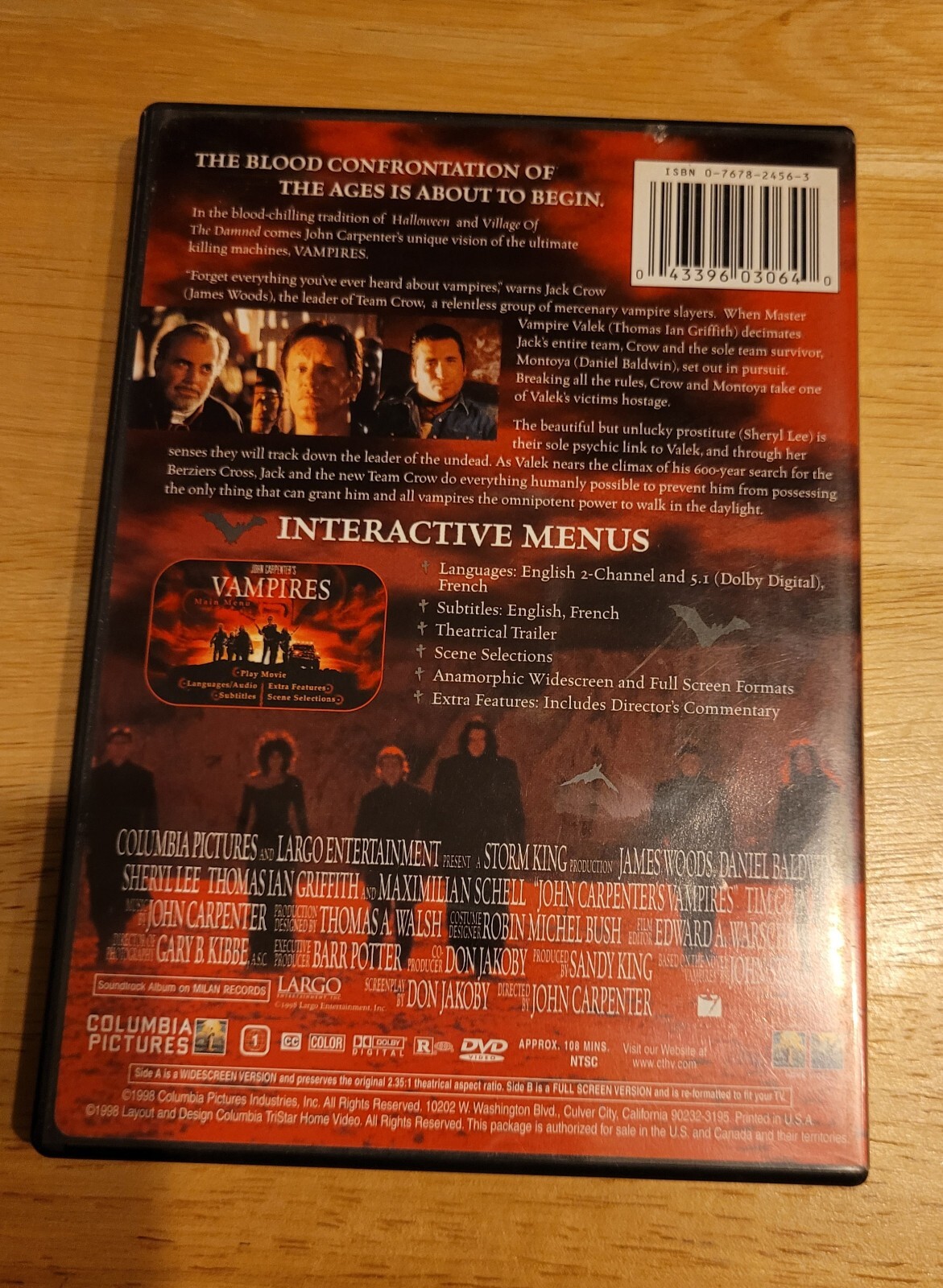 Vampires (DVD, 1999, Closed Caption Subtitled English and French)